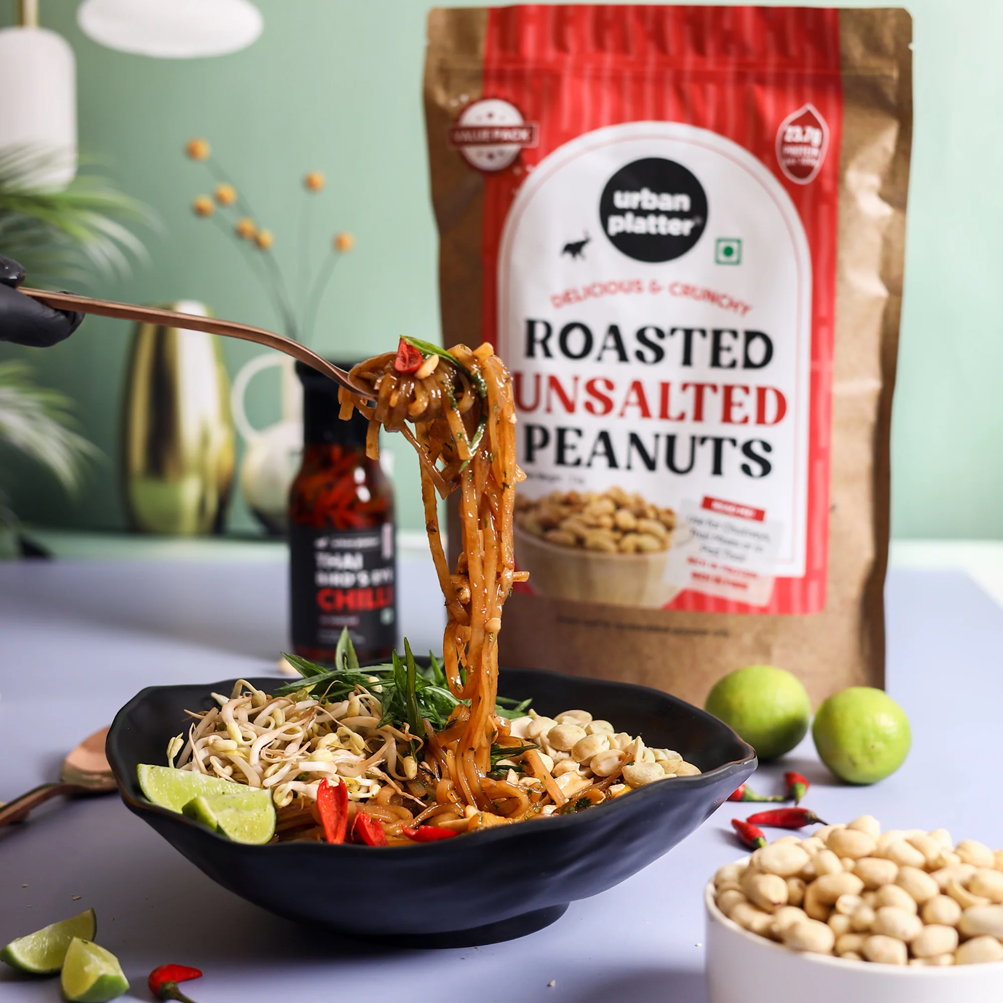 Roasted Unsalted Peanuts, 1kg (Skin Removed | Vacuum Packed | Product of Bharuch) - Image 6