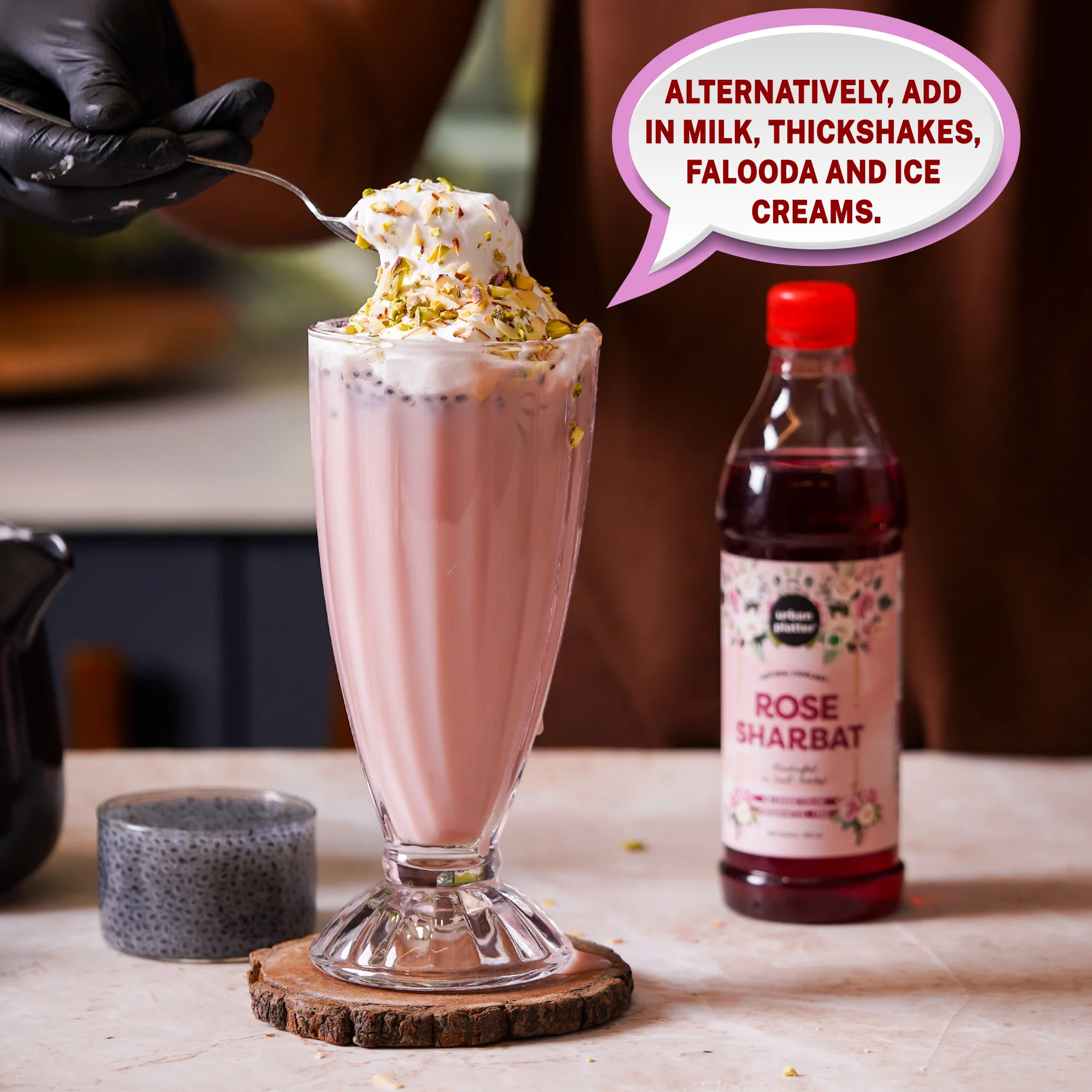 Rose Sharbat, 400ml (Natural Coolant | Handcrafted syrup in Small batches | Preservative-Free | No Added Colour) - Image 6
