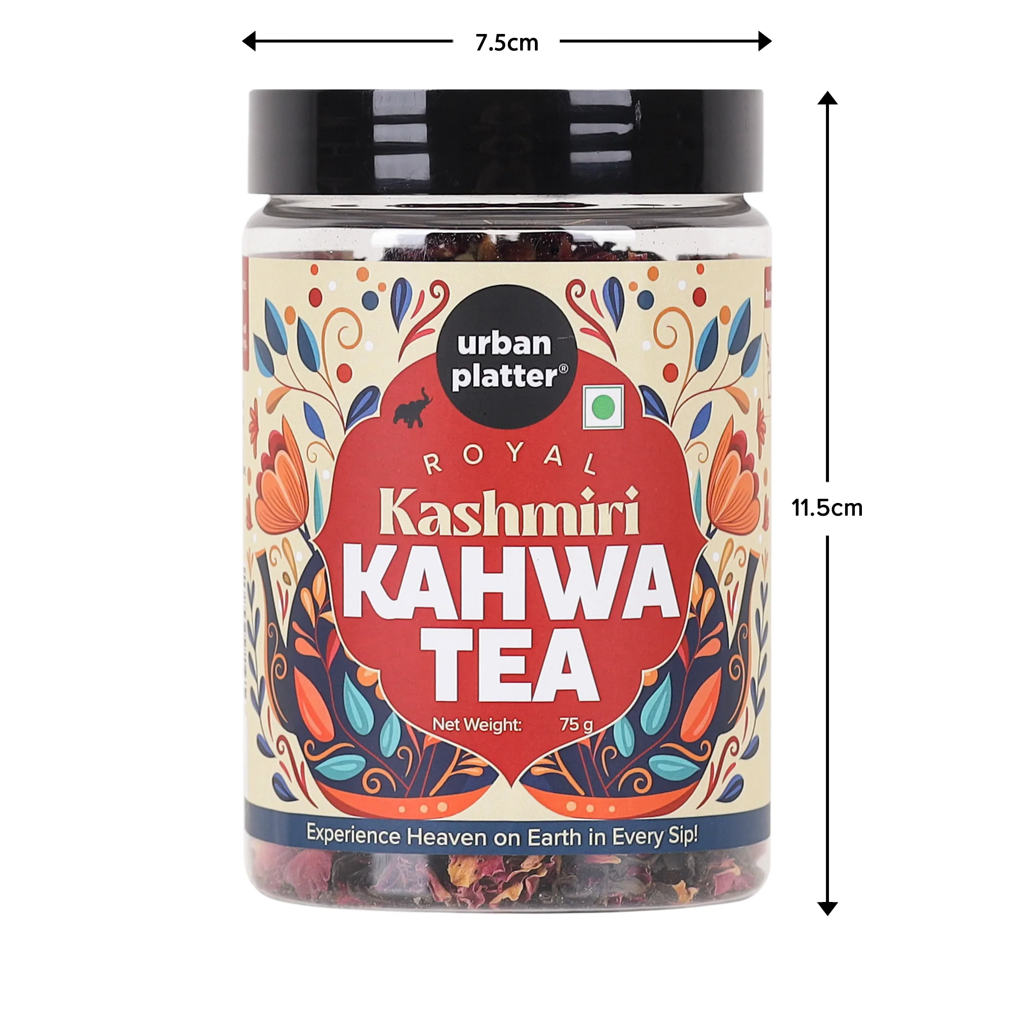 Royal Kashmiri Kahwa Tea, 75g [Saffron Infused Herbal Green Tea Blend with Spices | Aromatic, Refreshing & Perfect for Wellness] - Image 7