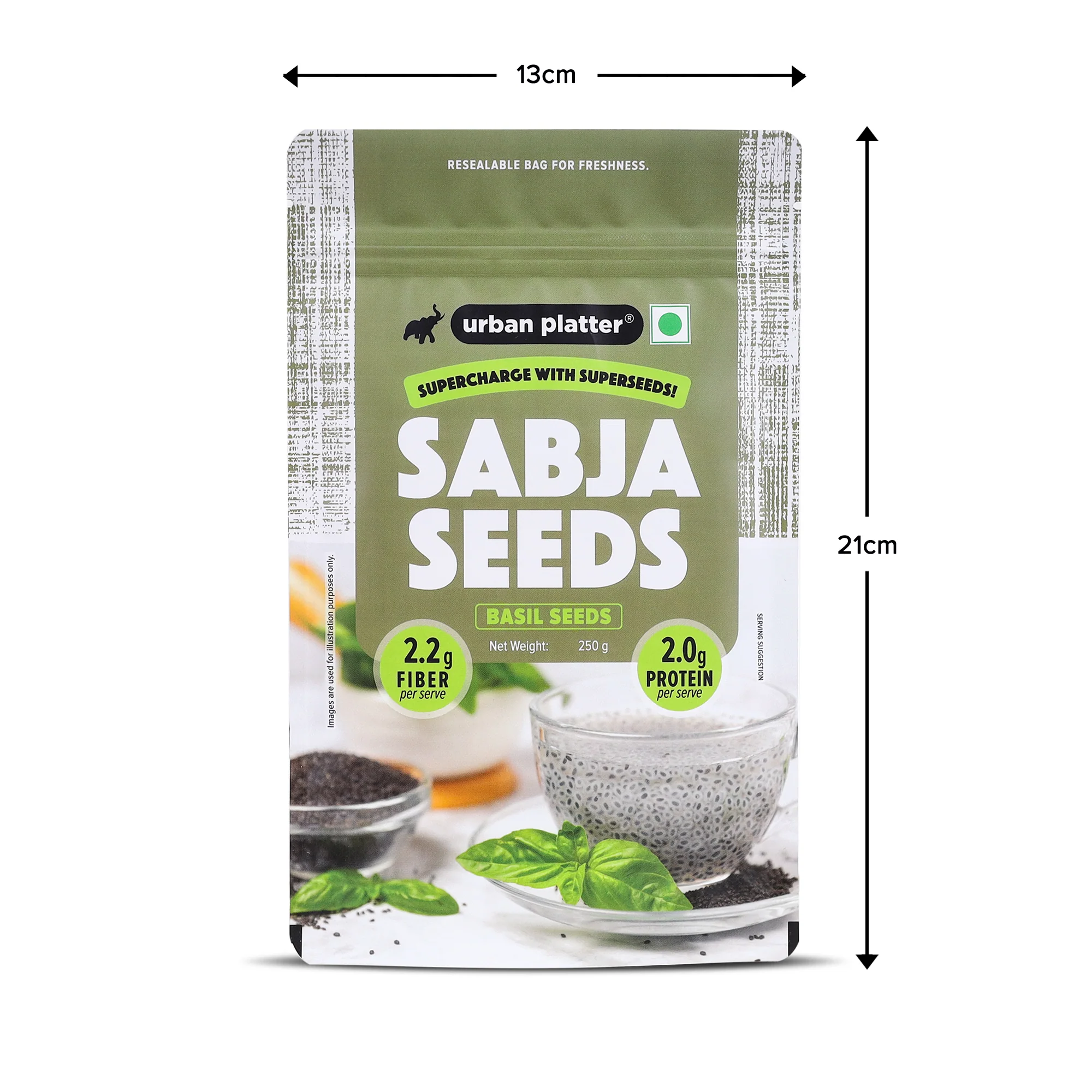 Sabja Seeds, 250g (Natural Body Coolant, Aids in Digestion, Ayurveda Superfood, Rich in Protein & Fiber) - Image 9