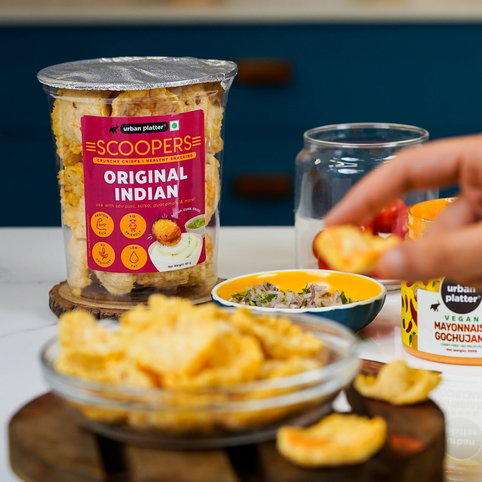 Scoopers Original Indian, 80g (Crunchy Crisps made with Popped Corn for Gluten-free snacking) - Image 4