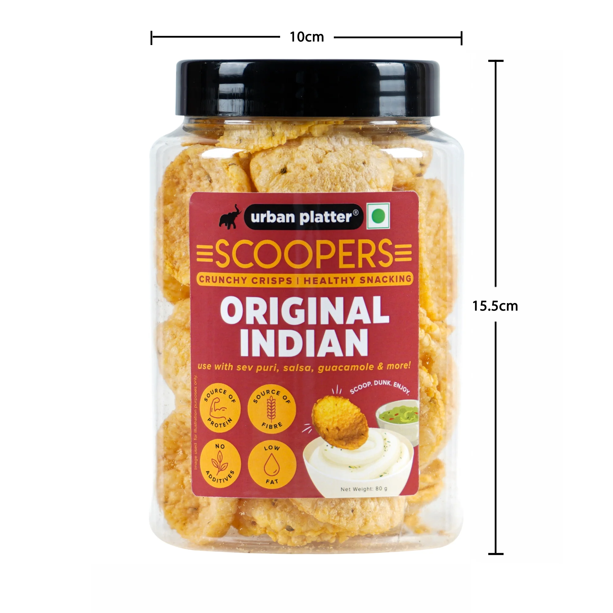 Scoopers Original Indian, 80g (Crunchy Crisps made with Popped Corn for Gluten-free snacking) - Image 6