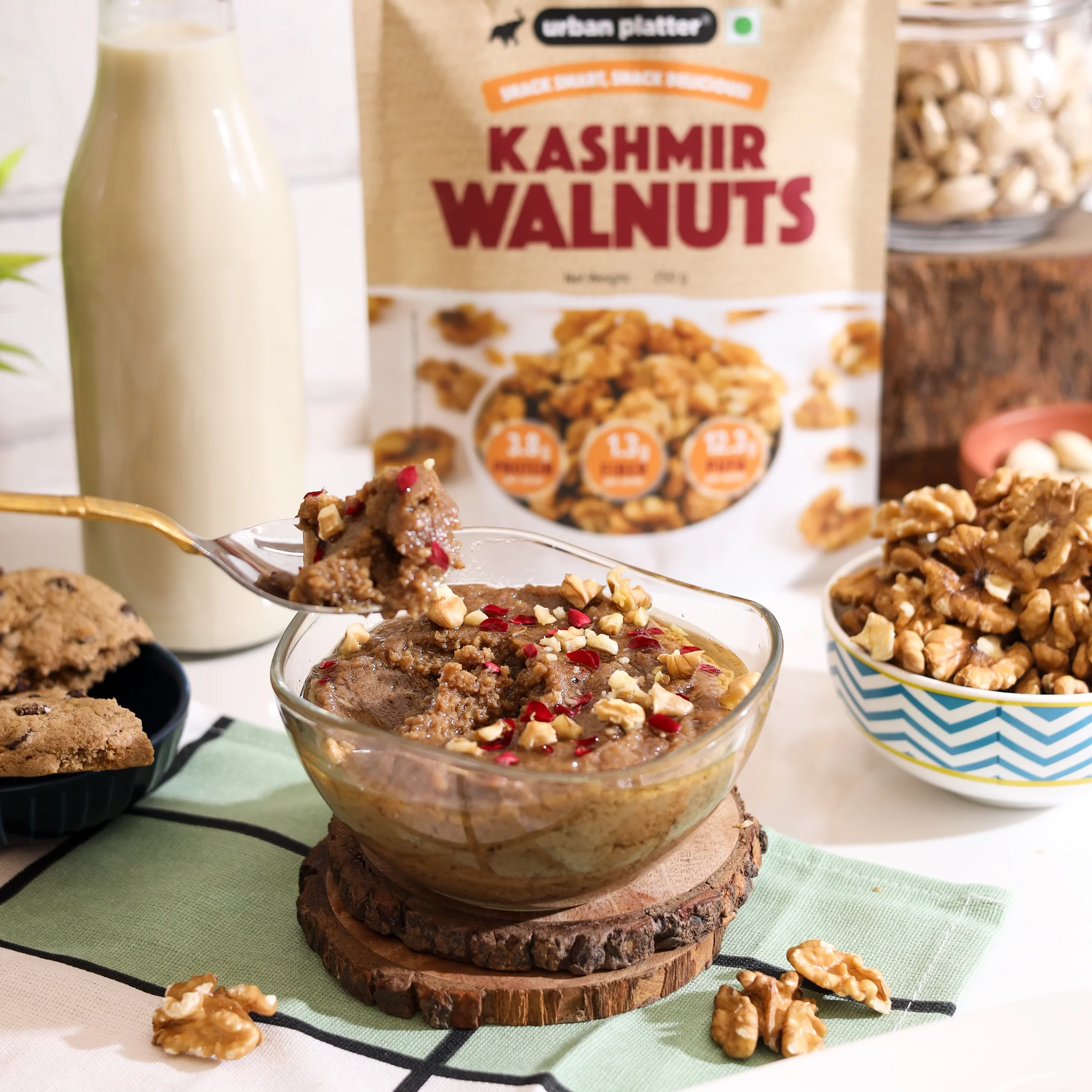 Kashmir Walnut Kernels, 500g (Shelled Halves | Akhrot Giri | Grown in India | Rich in Omega-3 & Antioxidants) - Image 5