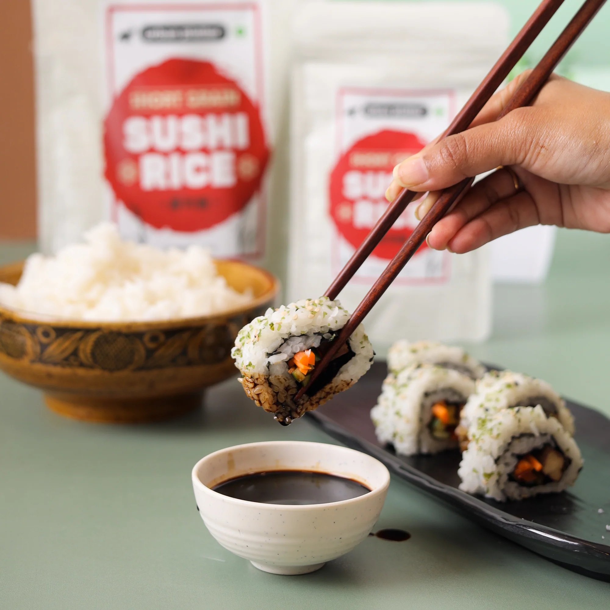 Short Grain Sushi Rice, 1 kg (Japanese Cuisine | Sticky and Aromatic) - Image 5