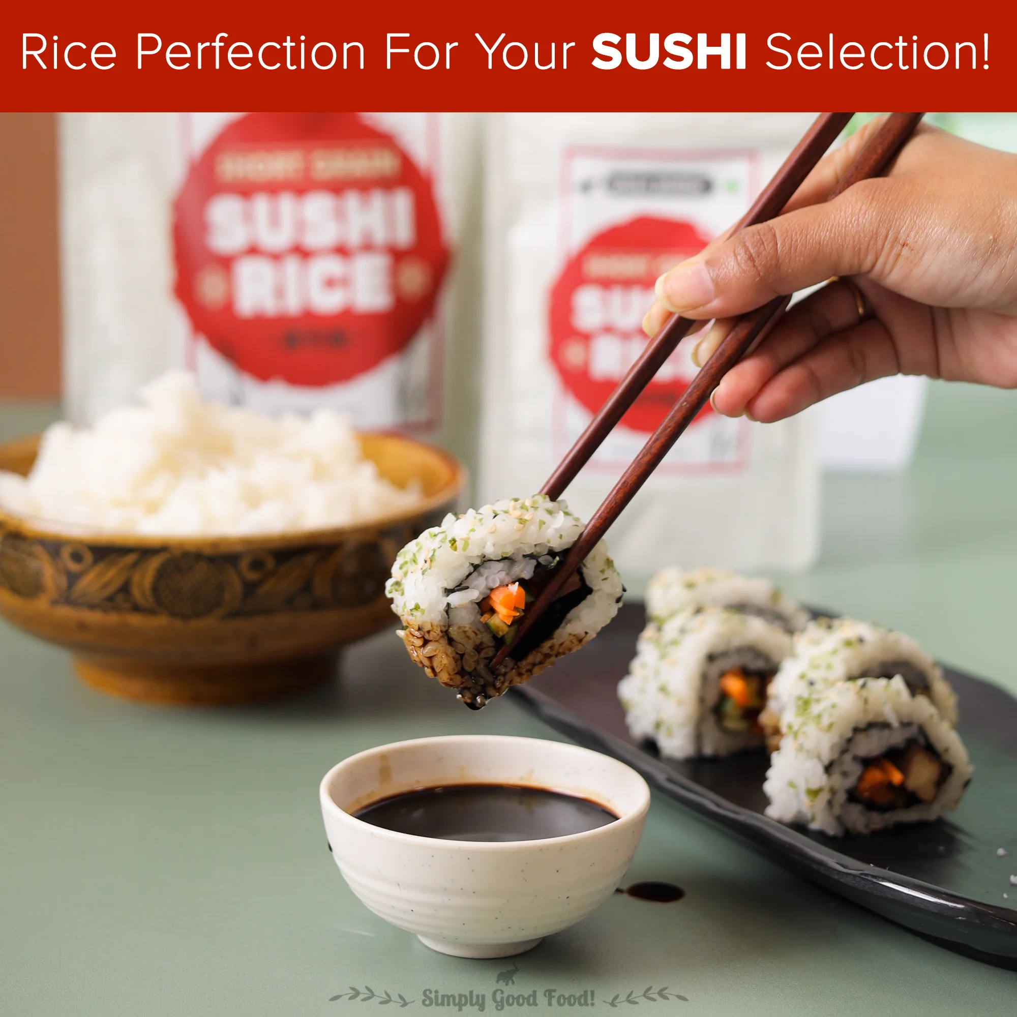 Short-grain Sushi Rice, 300g (Sticky, Chewy, Aromatic Asian Rice) - Image 8