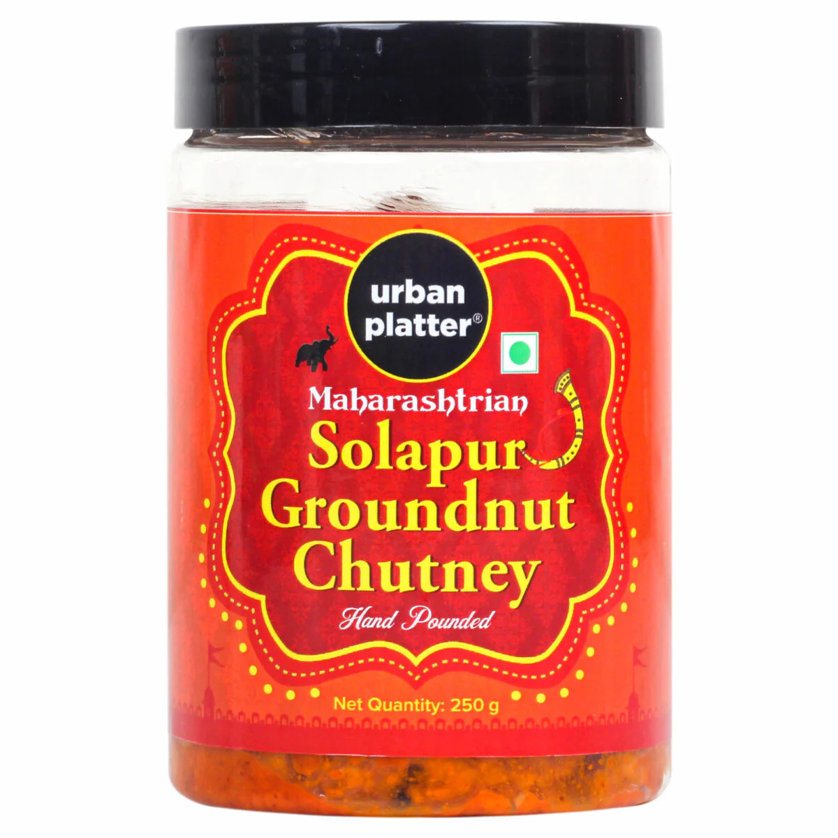 Solapur Groundnut Chutney, 250g [Traditional Maharashtrian Hand-pounded Dry Peanut Chutney]