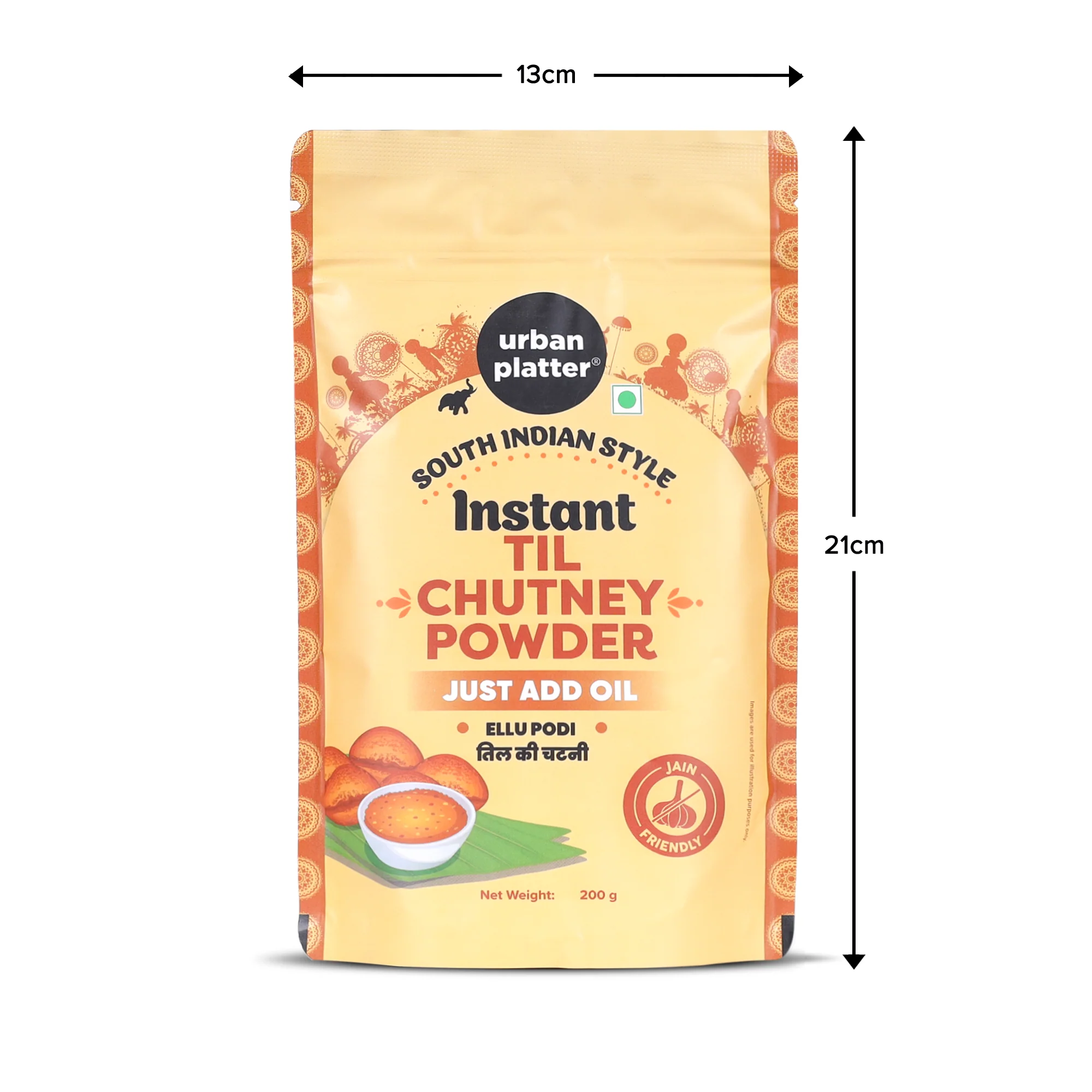 South Indian Style Instant Til Chutney Powder, 200g (Ellu Podi, Sesame Chutney, Just Add Water) - Image 6