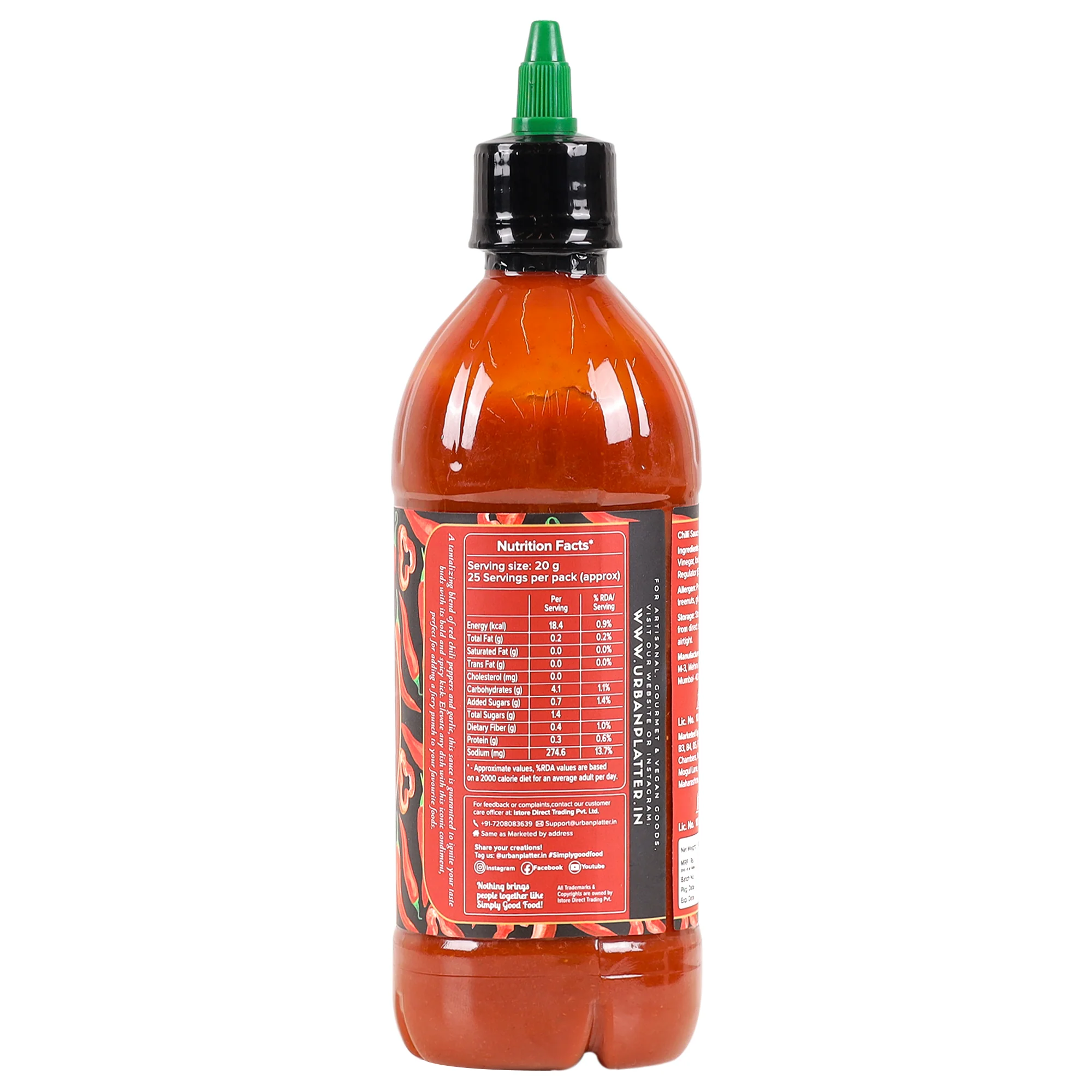 Sriracha Hot Chilli Sauce, 500g (Versatile Sauce, Perfect Aroma & Taste) - Image 3