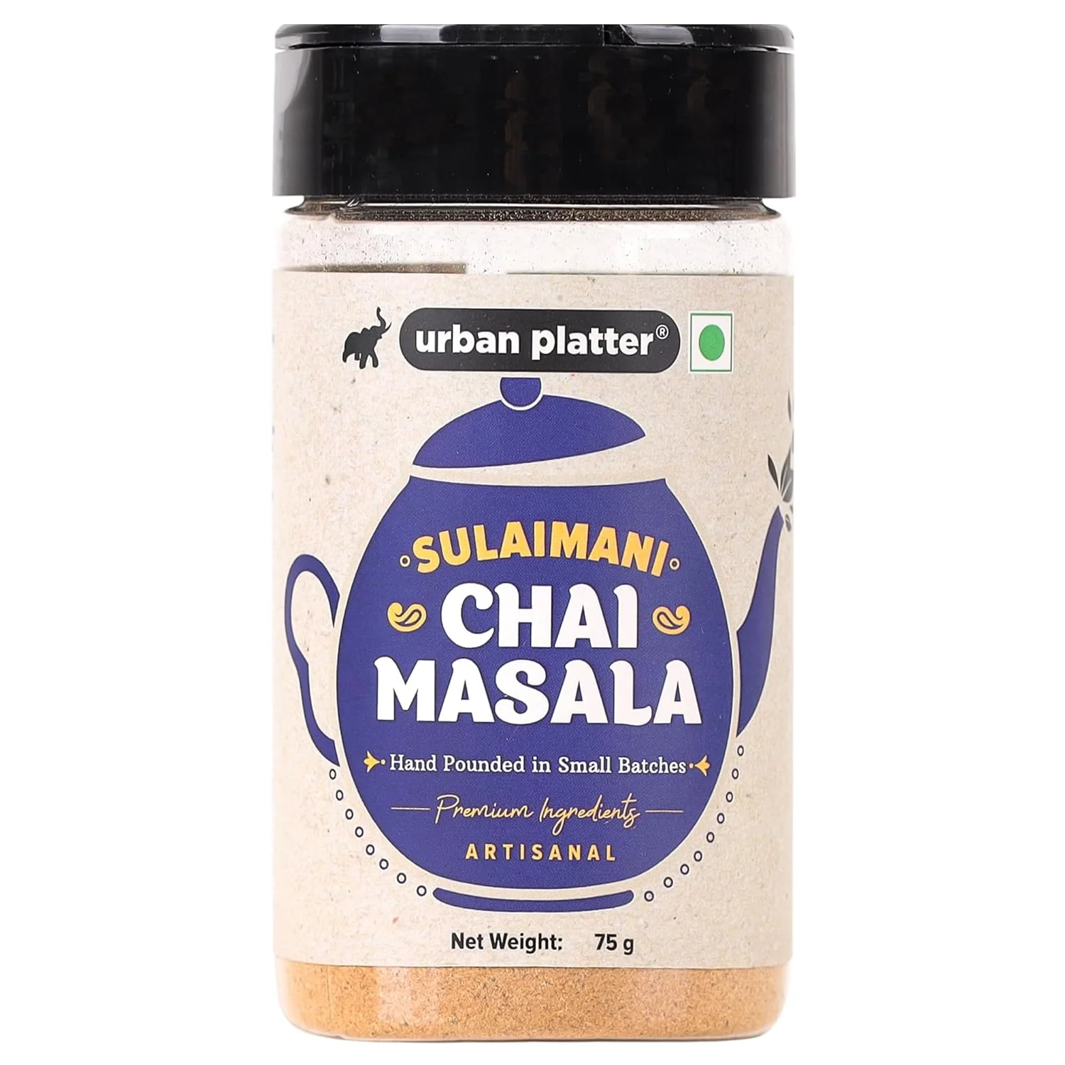 Sulaimani Chai Masala, 75g (Artisanal Tea Spice, Hand Pounded, Strong Flavour & Aroma)