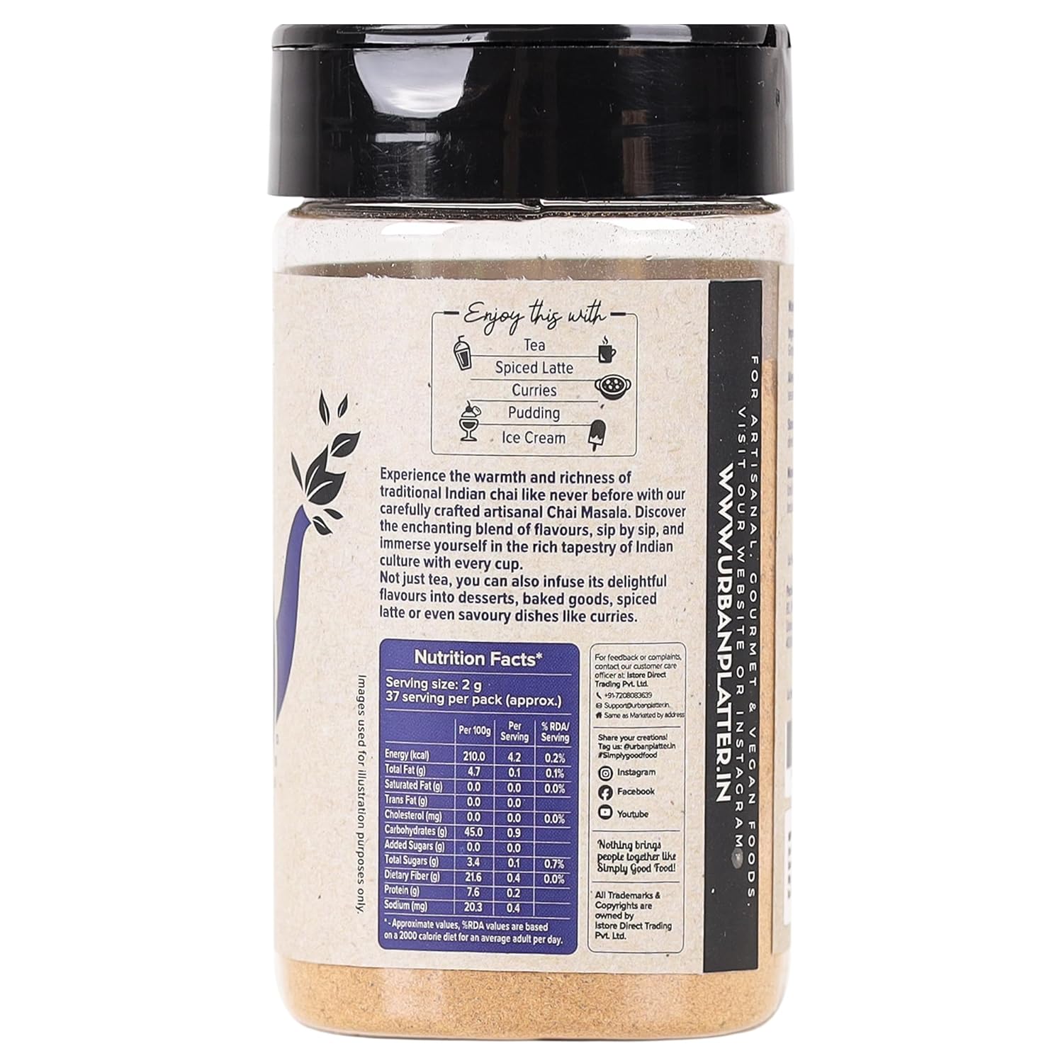 Sulaimani Chai Masala, 75g (Artisanal Tea Spice, Hand Pounded, Strong Flavour & Aroma) - Image 3
