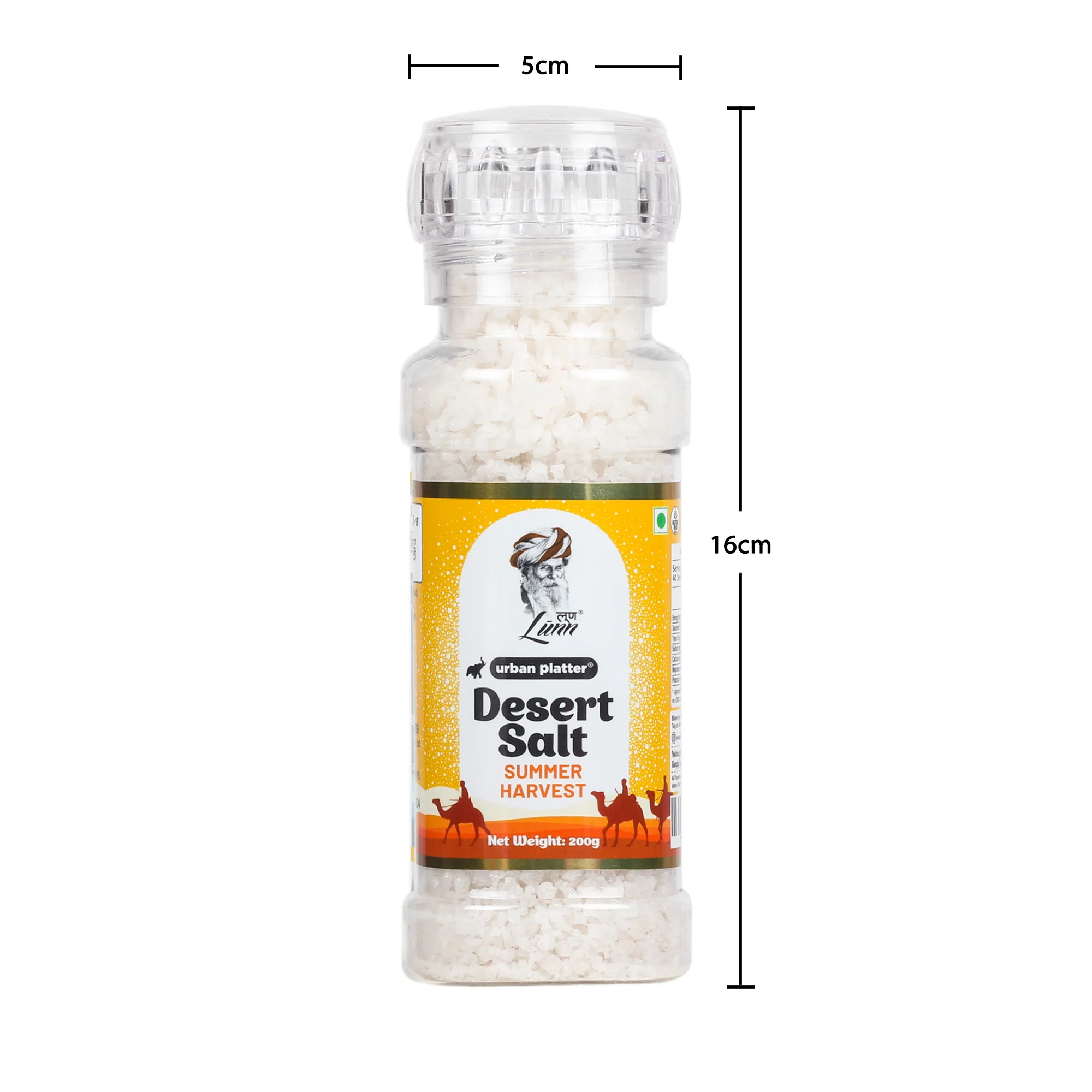 Summer Harvest Desert Salt Grinder, 200g (Powdered By Lunn | summer Harvest | Sparkling White Crystals | Longer Dried Salt) - Image 7