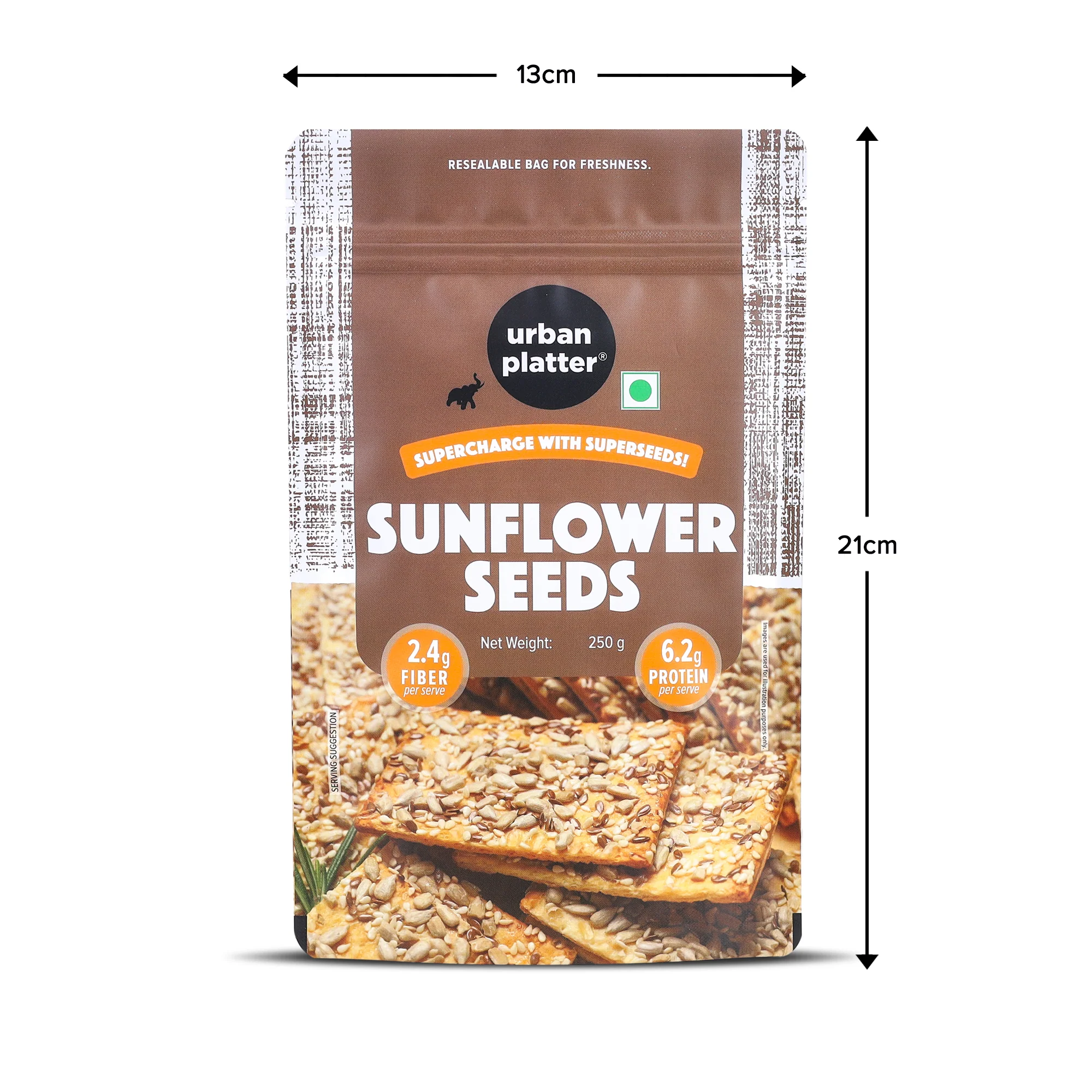 Sunflower Seeds, 250g (Protein & Fibre Rich, Vitamin E-Rich, Snacking, Salads & Baking) - Image 11