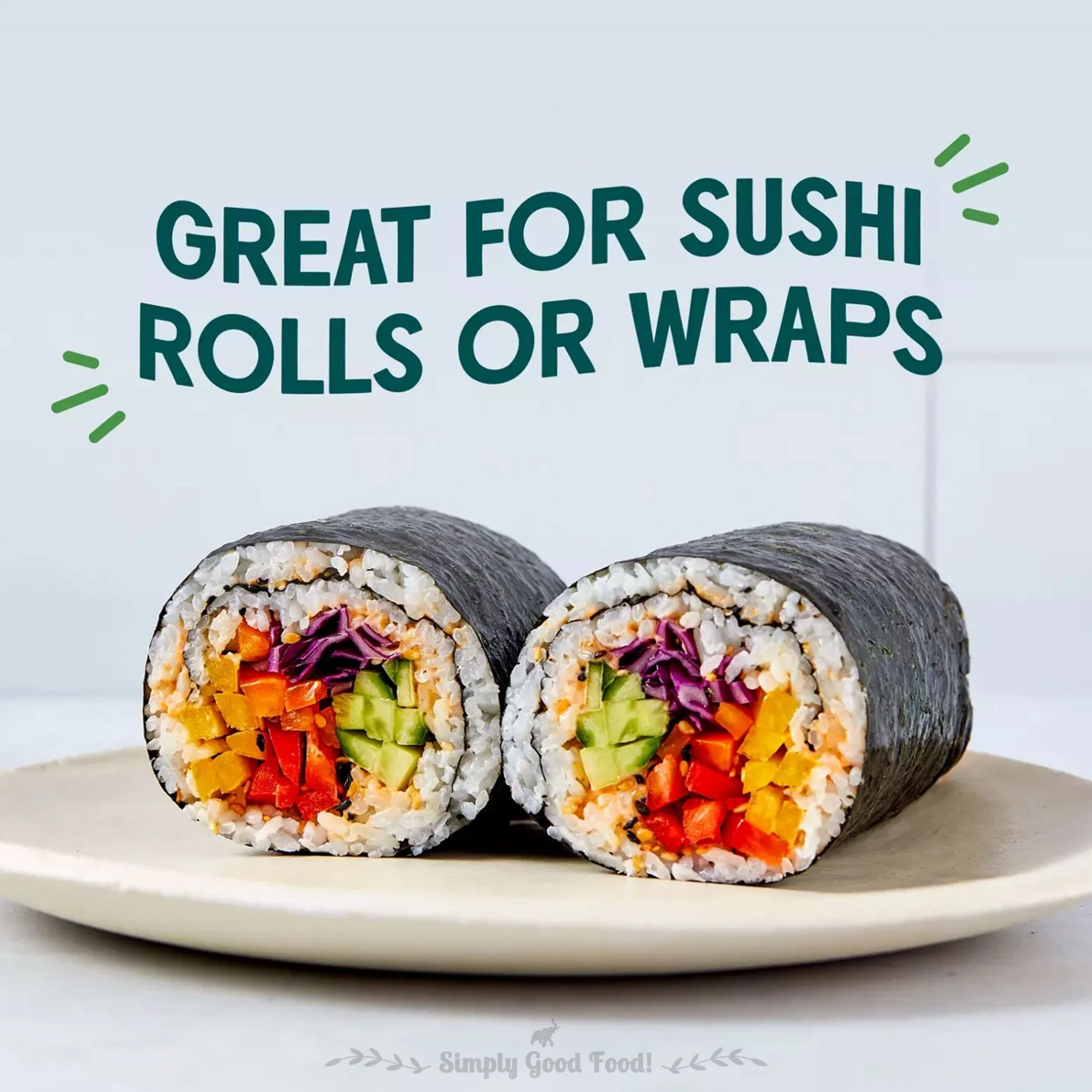 Sushi Nori Sheets, 125g [50 Sheets, Roasted Seaweed Laver |Product of Korea | Umami Flavour] - Image 3