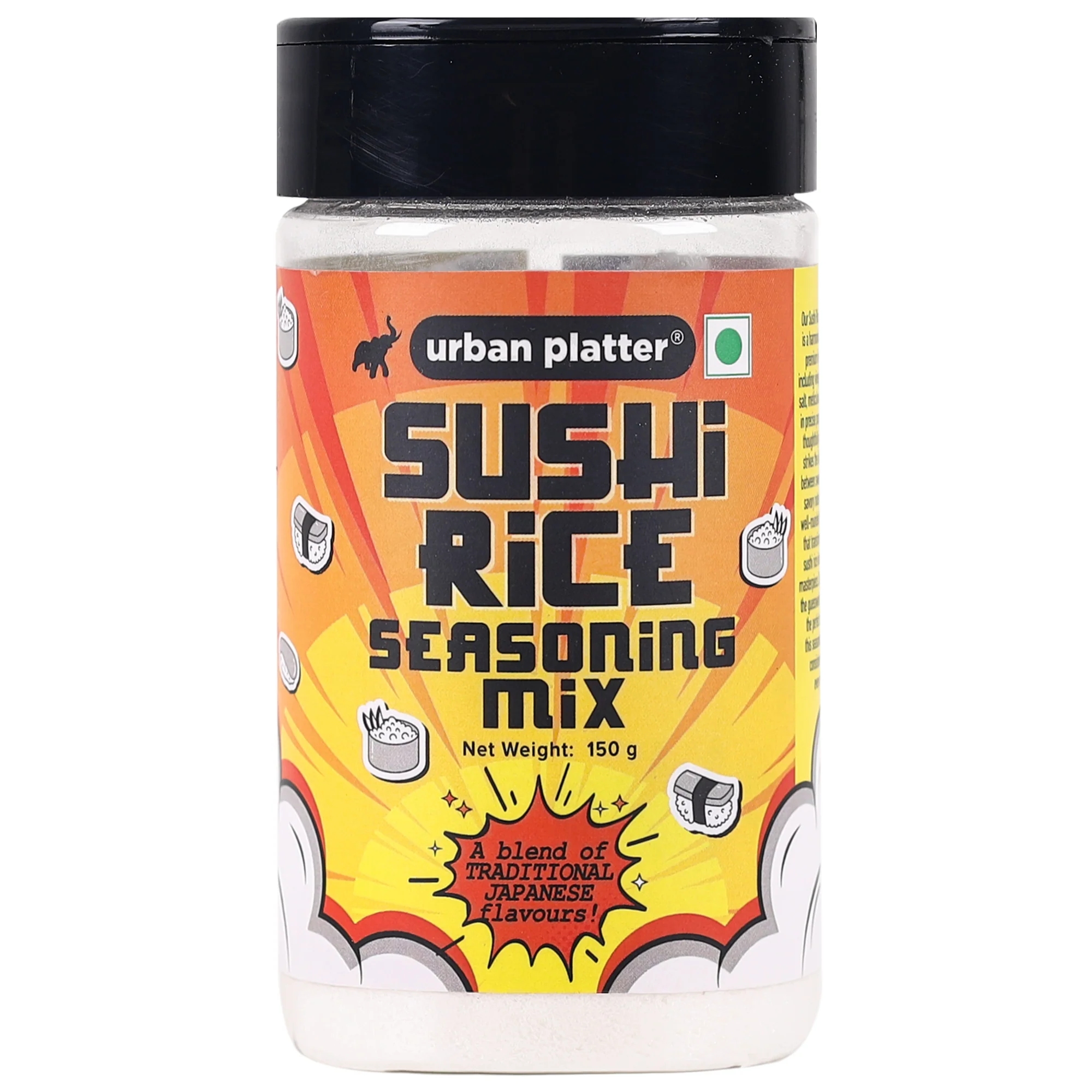 Sushi Rice Seasoning Mix, 150g [Authentic Flavour| Simply add to Cooked Rice| Perfect Sushi Rice every time]