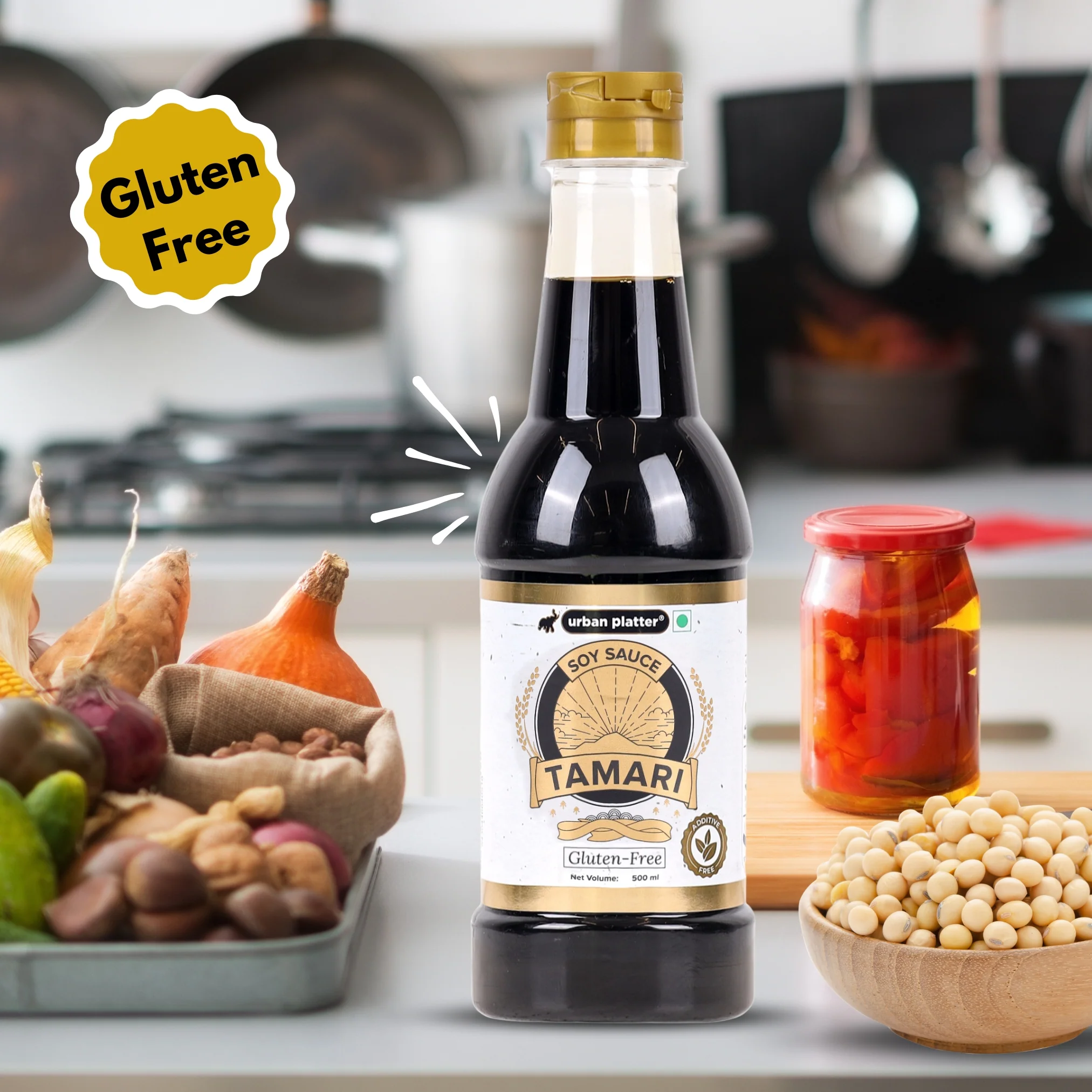 Tamari Soy Sauce, 500ml (Traditionally Brewed from Soya Beans, Asian Gluten-free Umami Seasoning, Clean-label) - Image 5