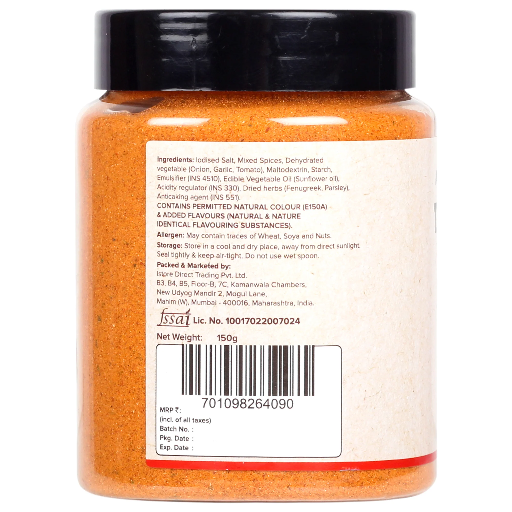 Tandoori Tikka Masala, 150g [Masala | Flavourful blend of spices | Sprinkle or add to your appetizers, gravies, veggies, fries] - Image 3