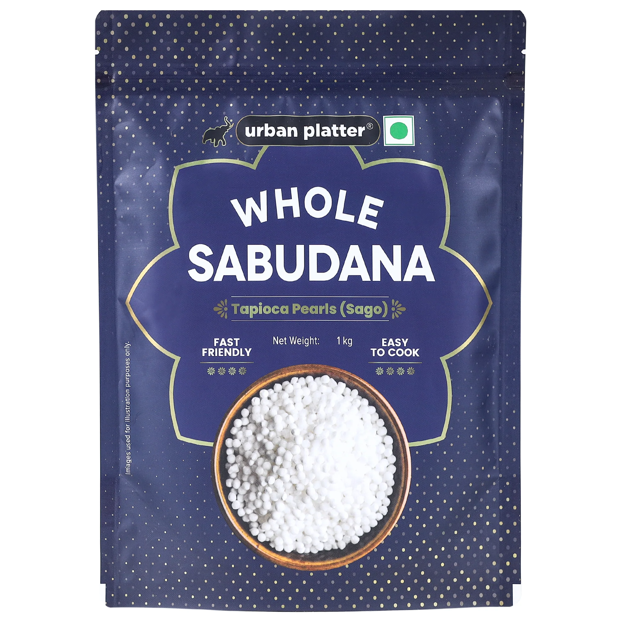 Tapioca Pearls Sabudana (Sago), 1Kg