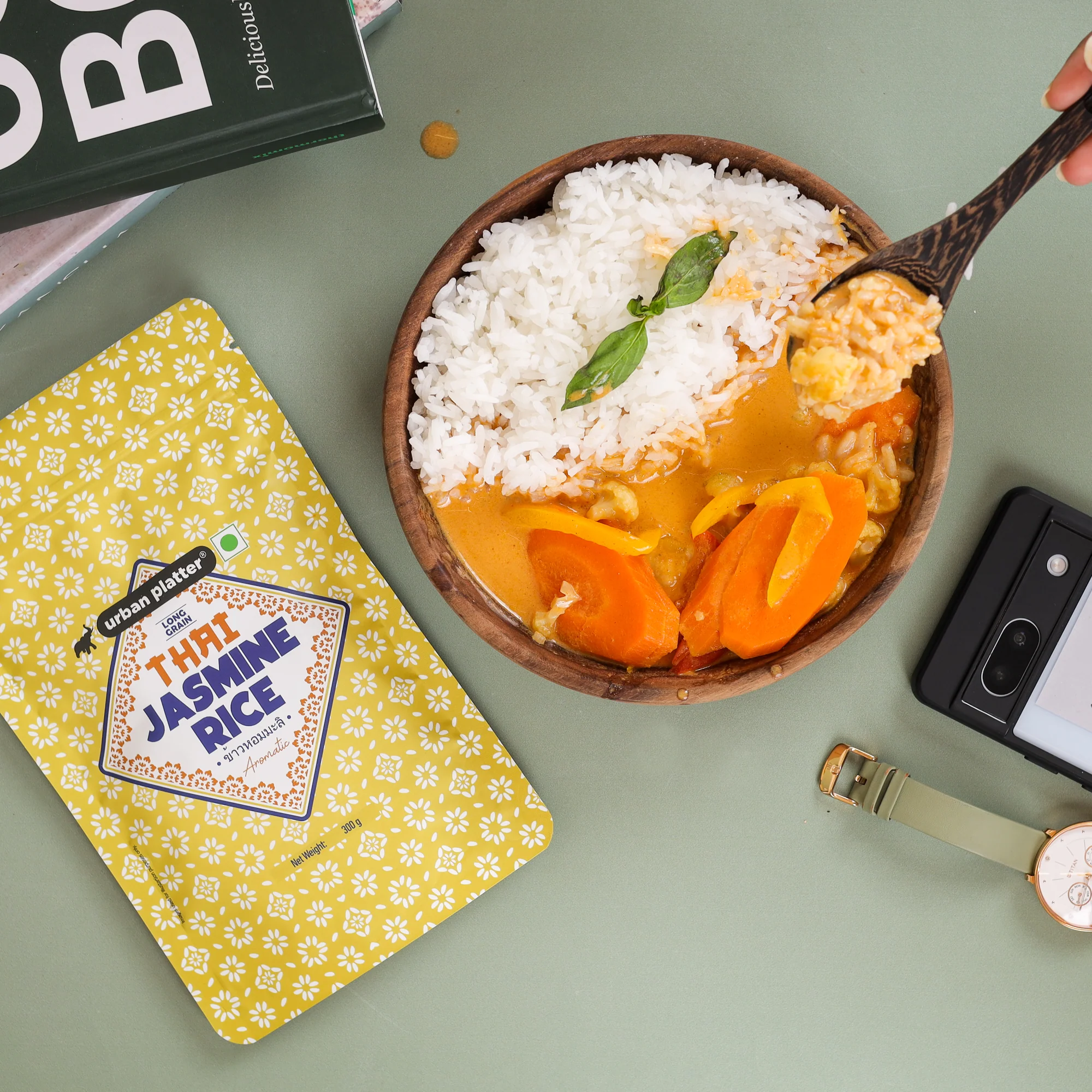 Thai Jasmine Rice, 300g (Aromatic Long-Grain Rice | Soft & Fluffy Texture | Asian Pantry Staple) - Image 4
