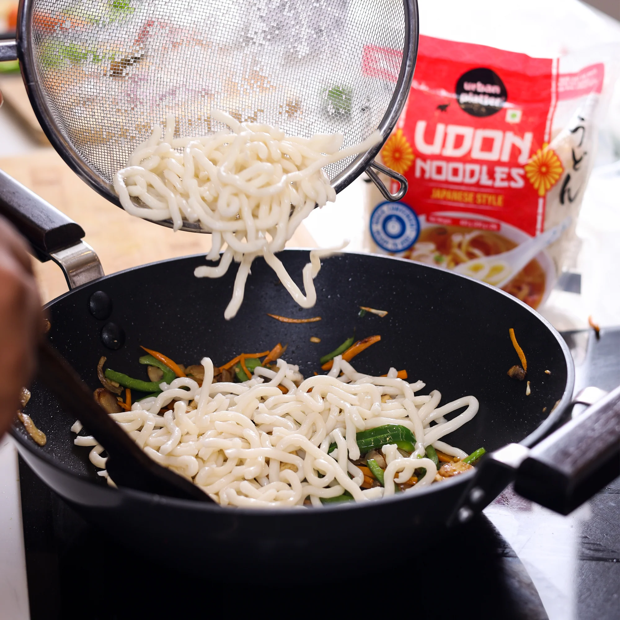 Thick Udon Noodles, 400g (2N x 200g | Ready to Use | Use in Ramen and Stir Fries) - Image 4
