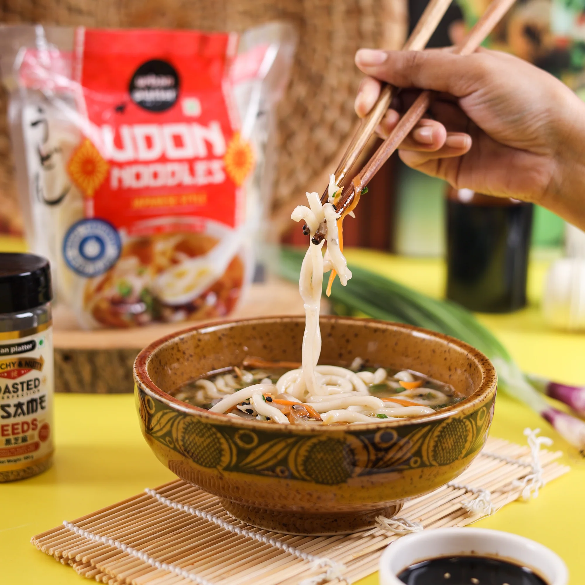 Thick Udon Noodles, 400g (2N x 200g | Ready to Use | Use in Ramen and Stir Fries) - Image 7