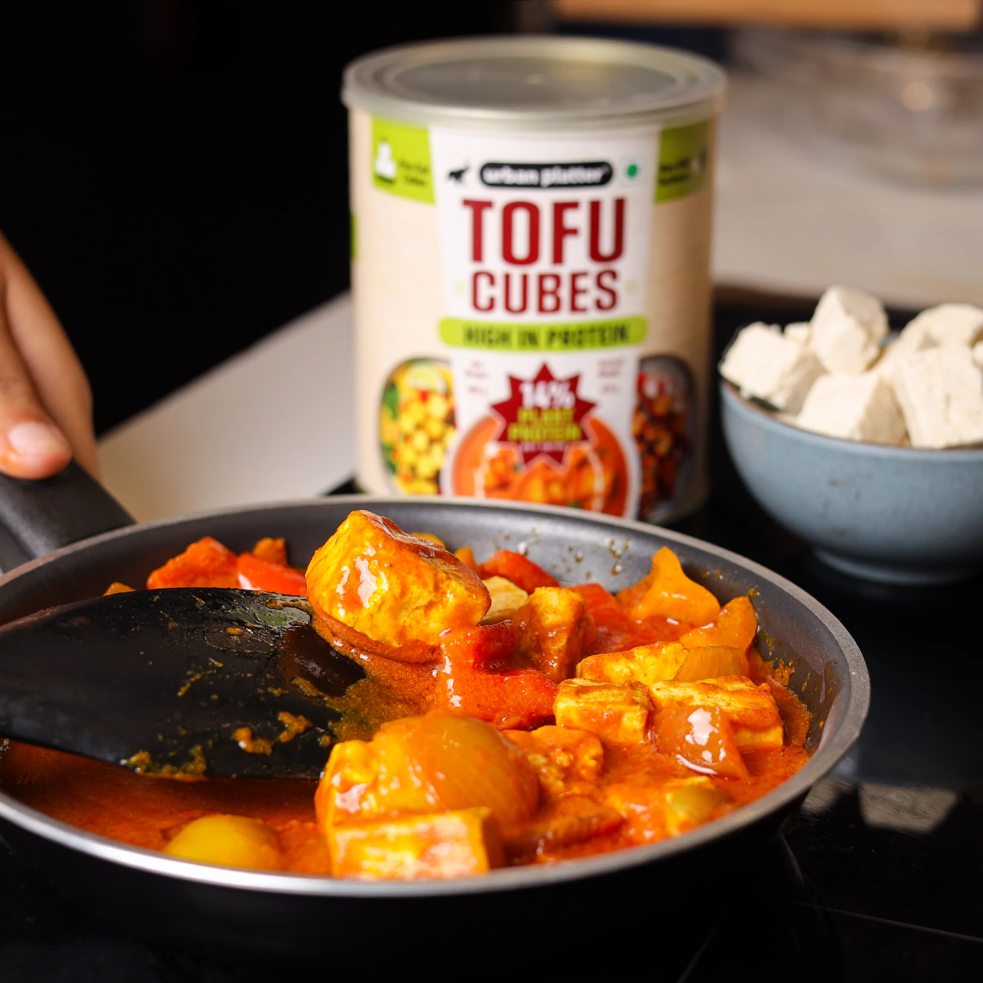 Tofu Cubes, 800g (Drained Weight: 450g | 14% Plant Protein | Ready-to-Use for Stir-Fries, Curries, Salads & Soups) - Image 8