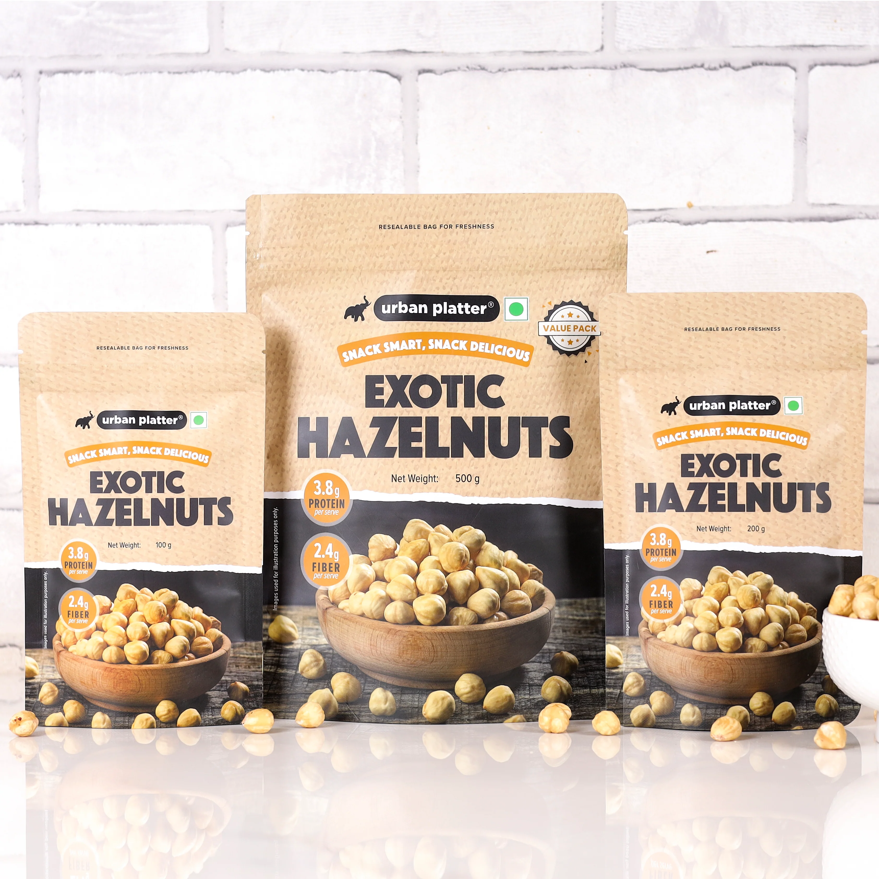 Exotic Hazelnut Kernels, 500g (Protein & Fibre-Rich | Nutrient-Dense | Perfect for Snacking & Desserts) - Image 8