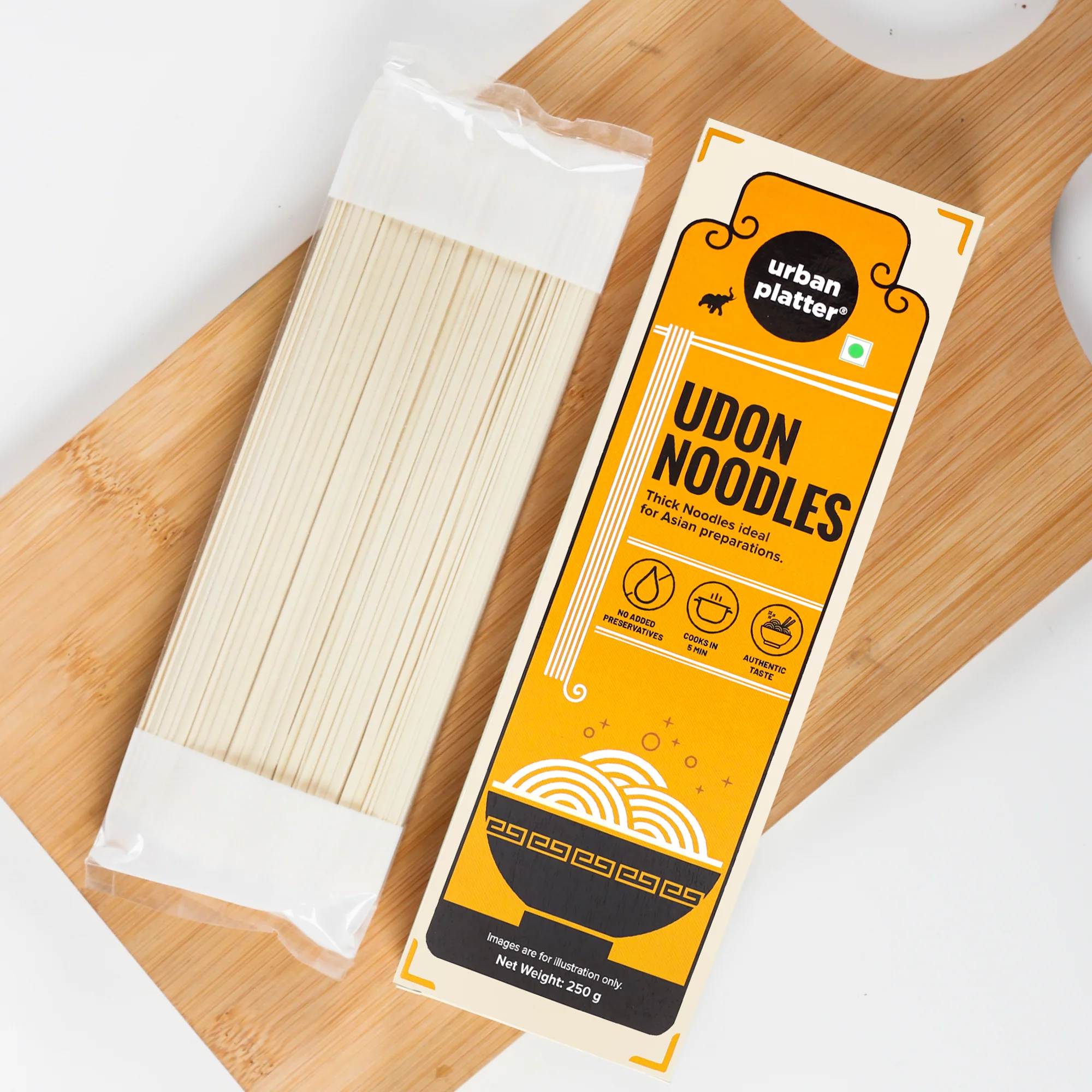 Udon Noodles, 250g (Thick Wheat Noodles, Ideal for Asian Preparations, No Added Preservatives) - Image 10