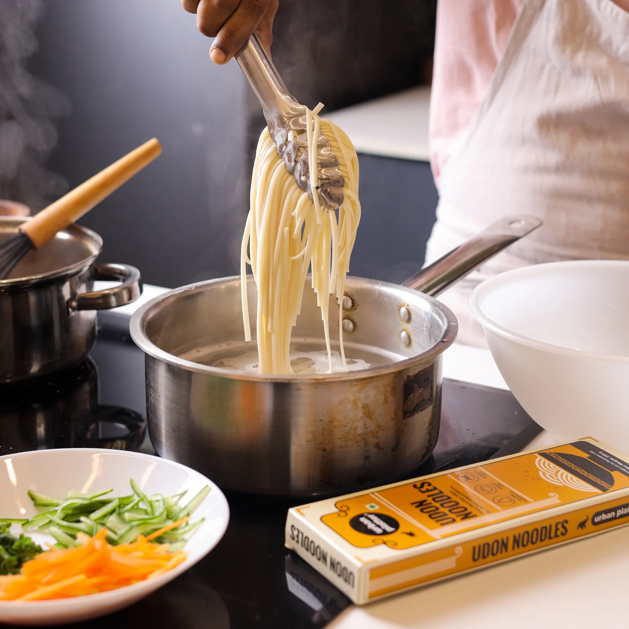 Udon Noodles, 250g (Thick Wheat Noodles, Ideal for Asian Preparations, No Added Preservatives) - Image 6