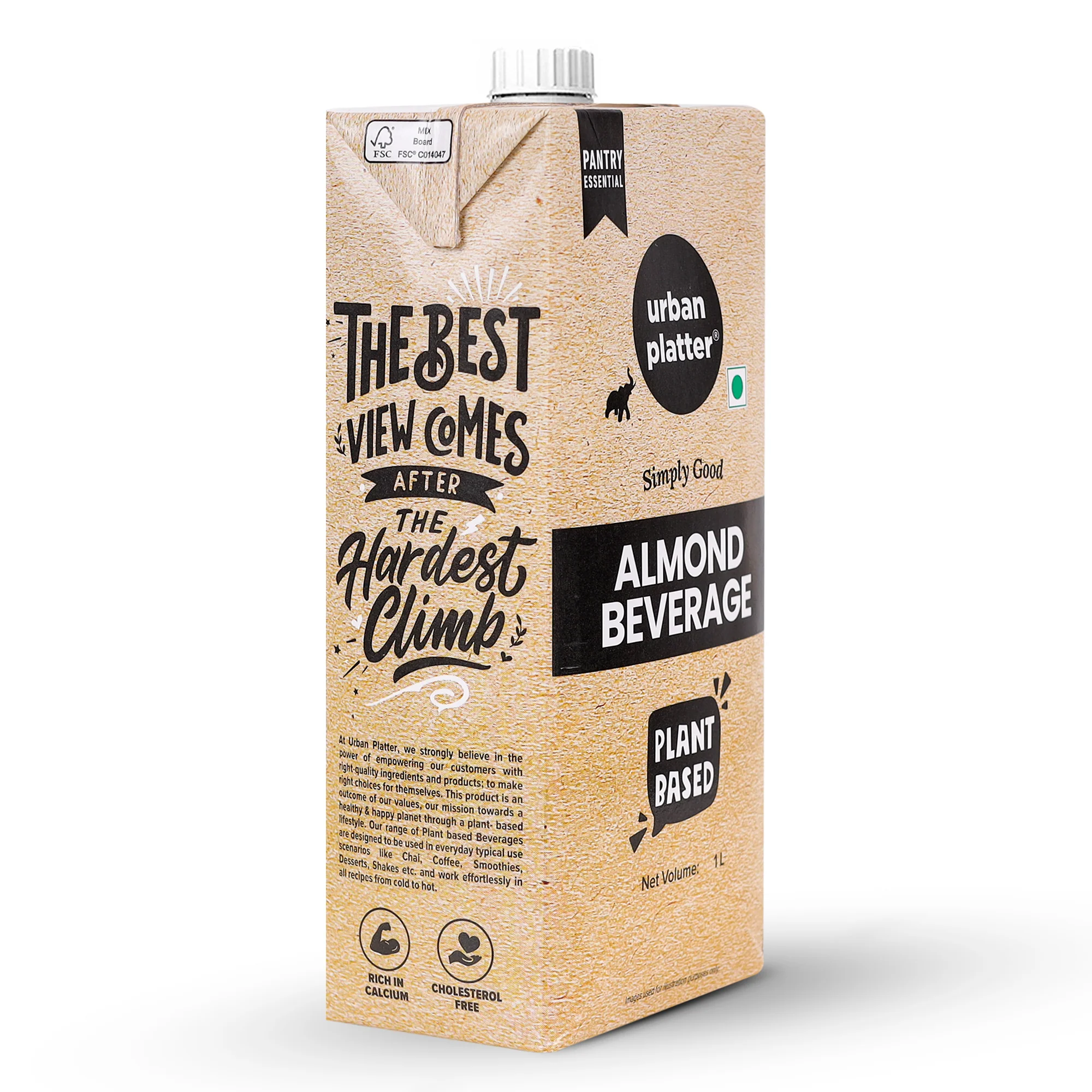 Almond Milk, 1 Litre (Unsweetened | Lactose-Free | Plant-Based Milk Alternative | Works Beautifully in Tea and Coffee) - Image 4