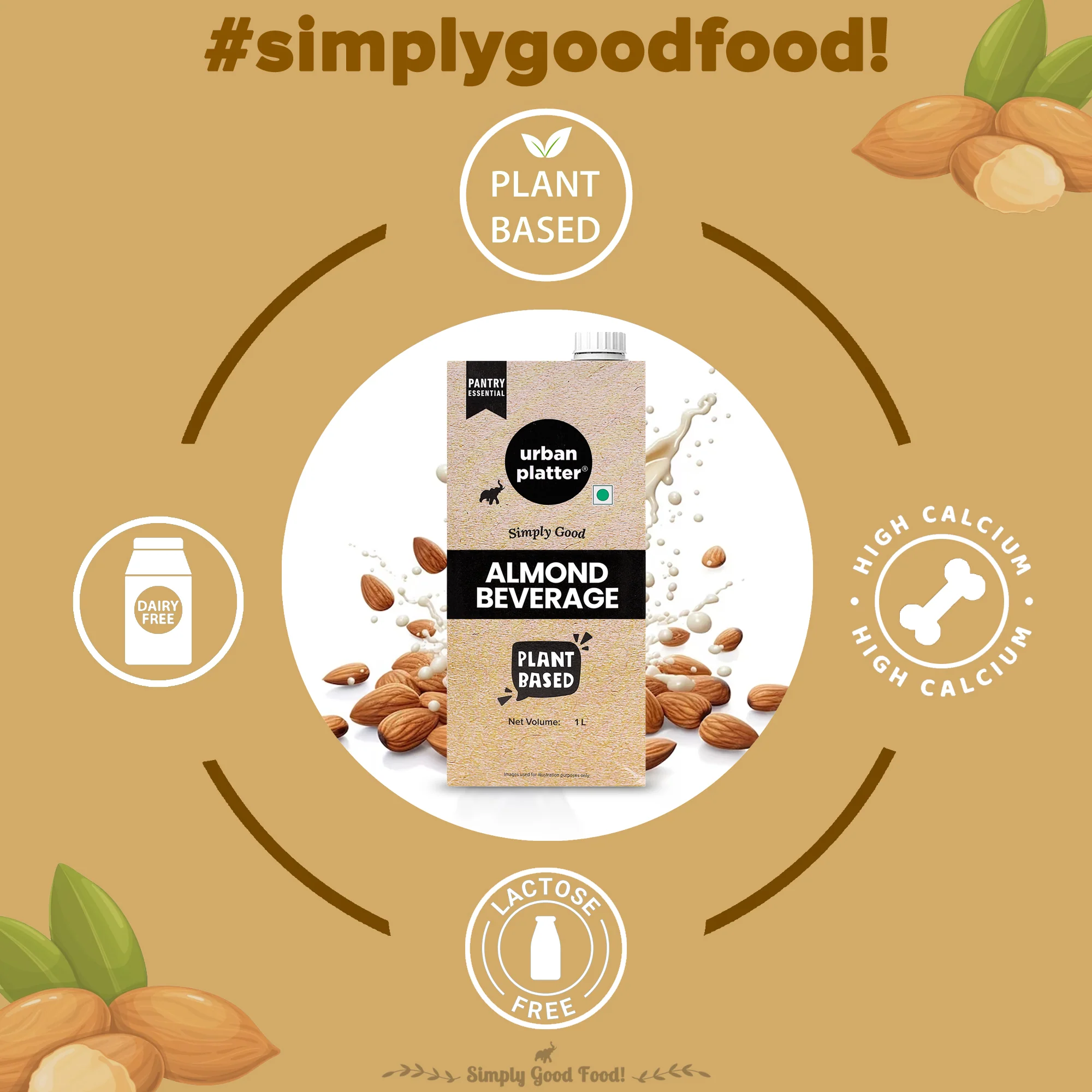 Almond Milk, 1 Litre (Unsweetened | Lactose-Free | Plant-Based Milk Alternative | Works Beautifully in Tea and Coffee) - Image 6