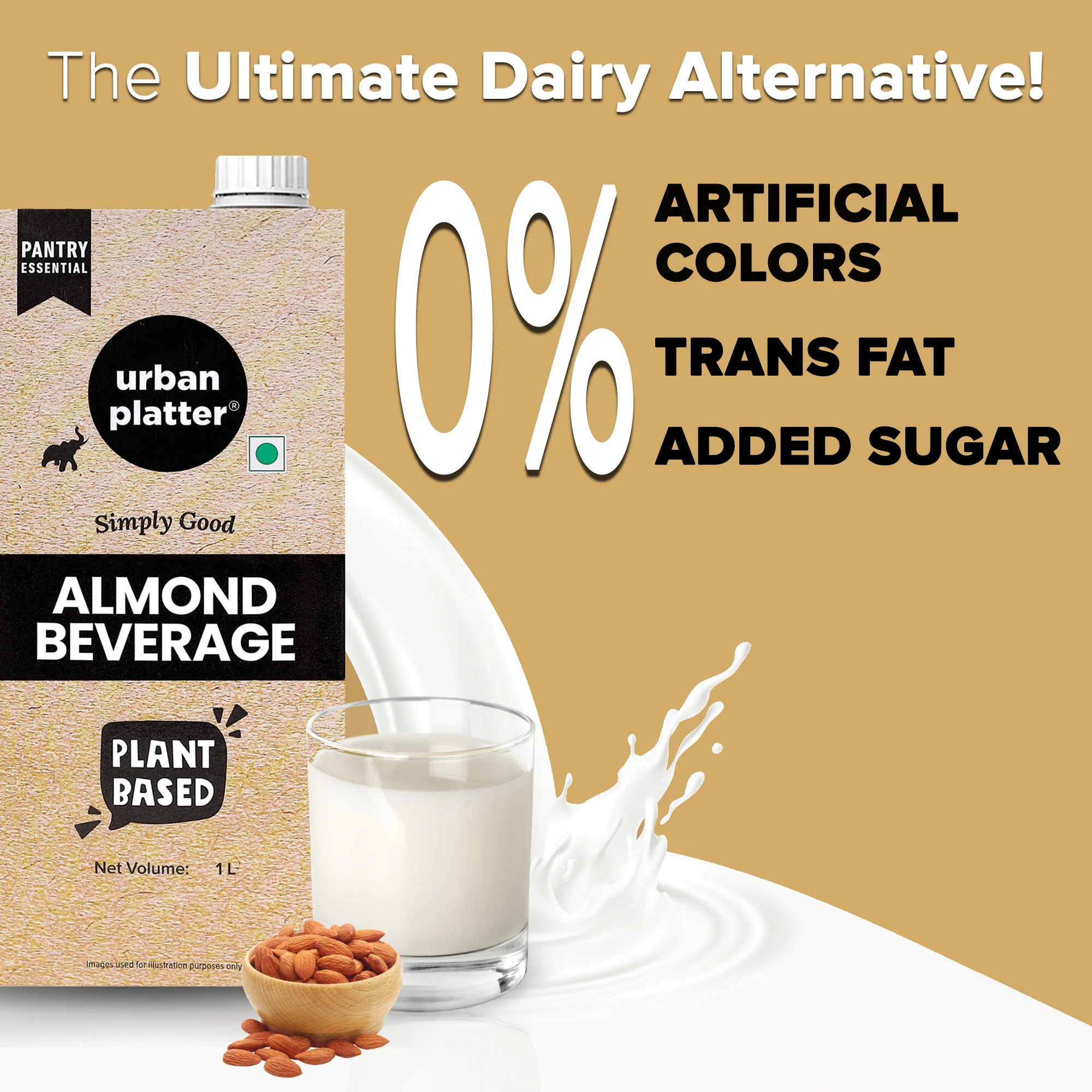 Almond Milk, 1 Litre (Unsweetened | Lactose-Free | Plant-Based Milk Alternative | Works Beautifully in Tea and Coffee) - Image 8