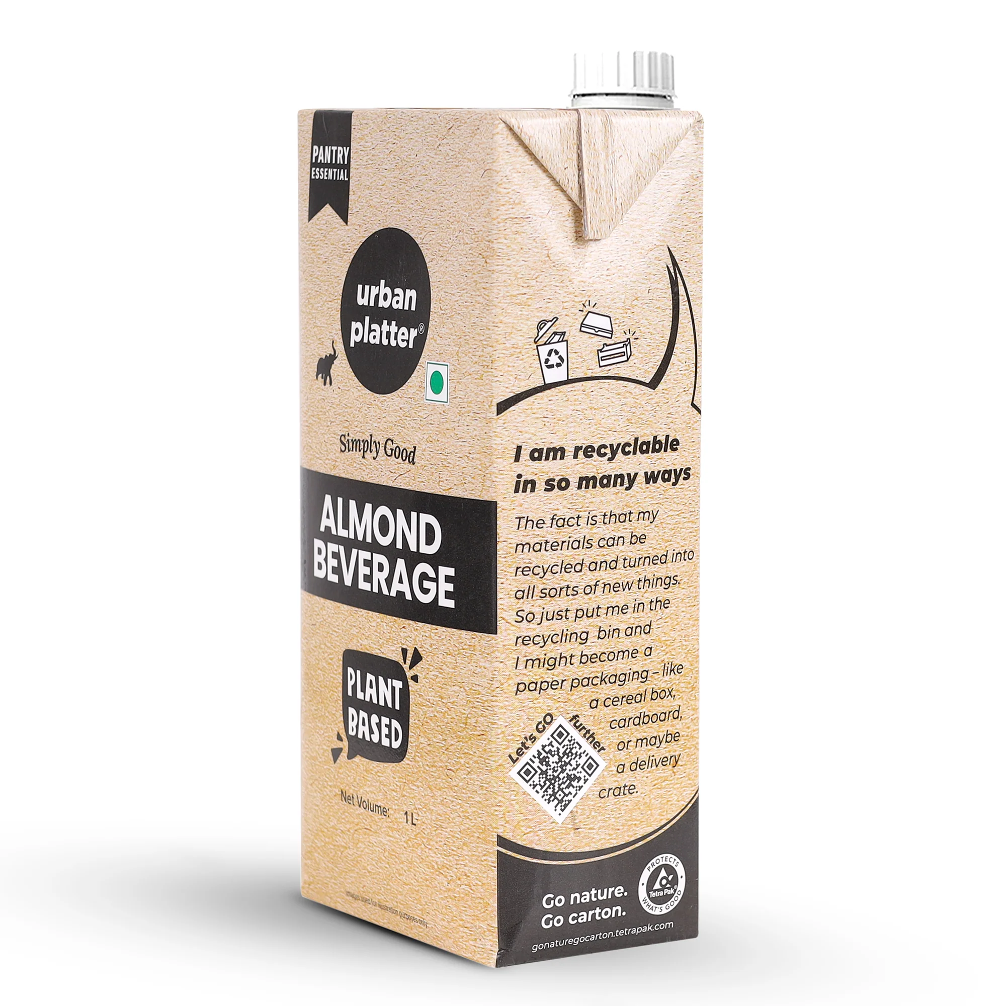 Almond Milk, 1 Litre, Pack of 2 (Unsweetened | Lactose-Free | Plant-Based Milk Alternative | Works Beautifully in Tea and Coffee) - Image 4