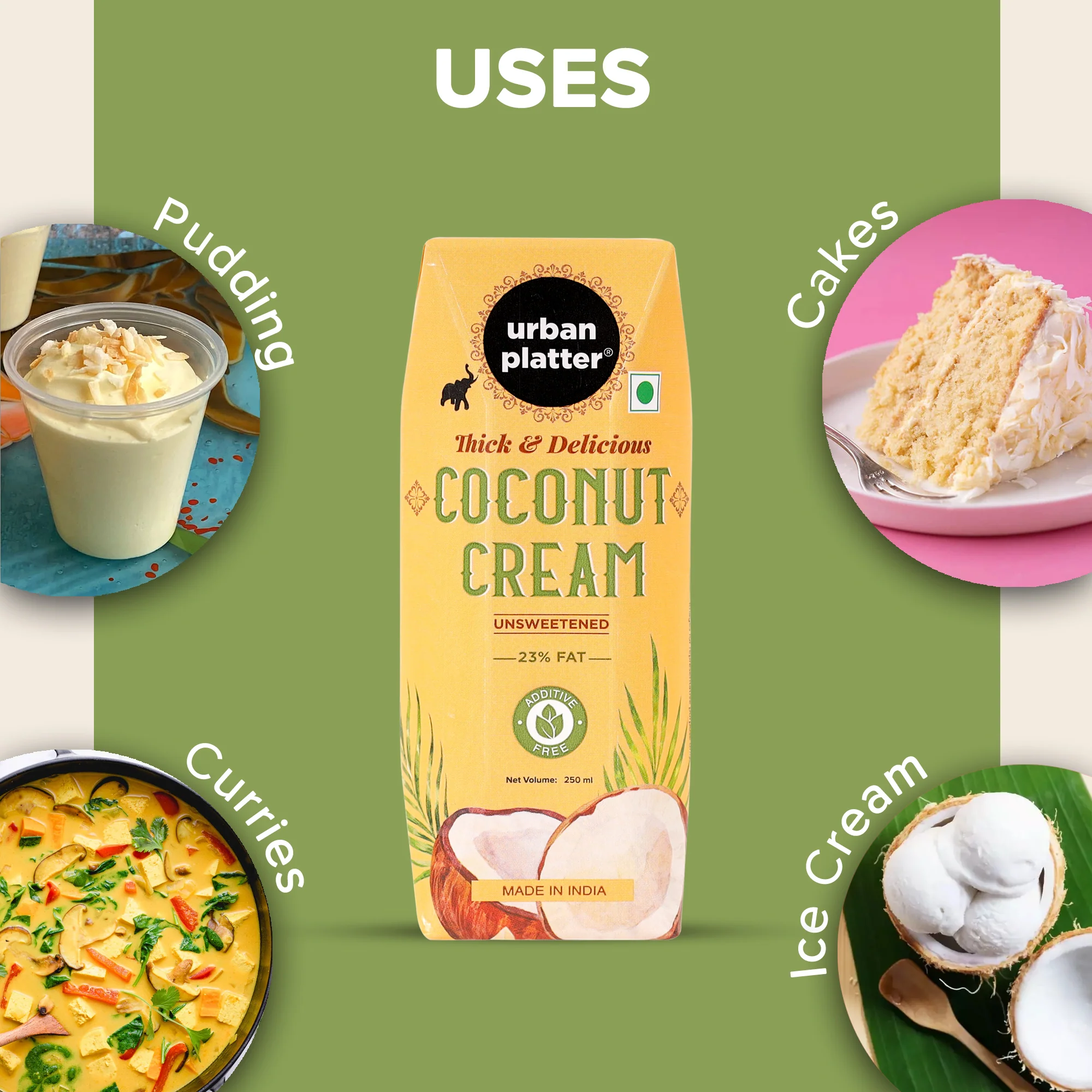 Coconut Cream, 250ml (Additive Free | 23% Fat | Pack of 21) - Image 6