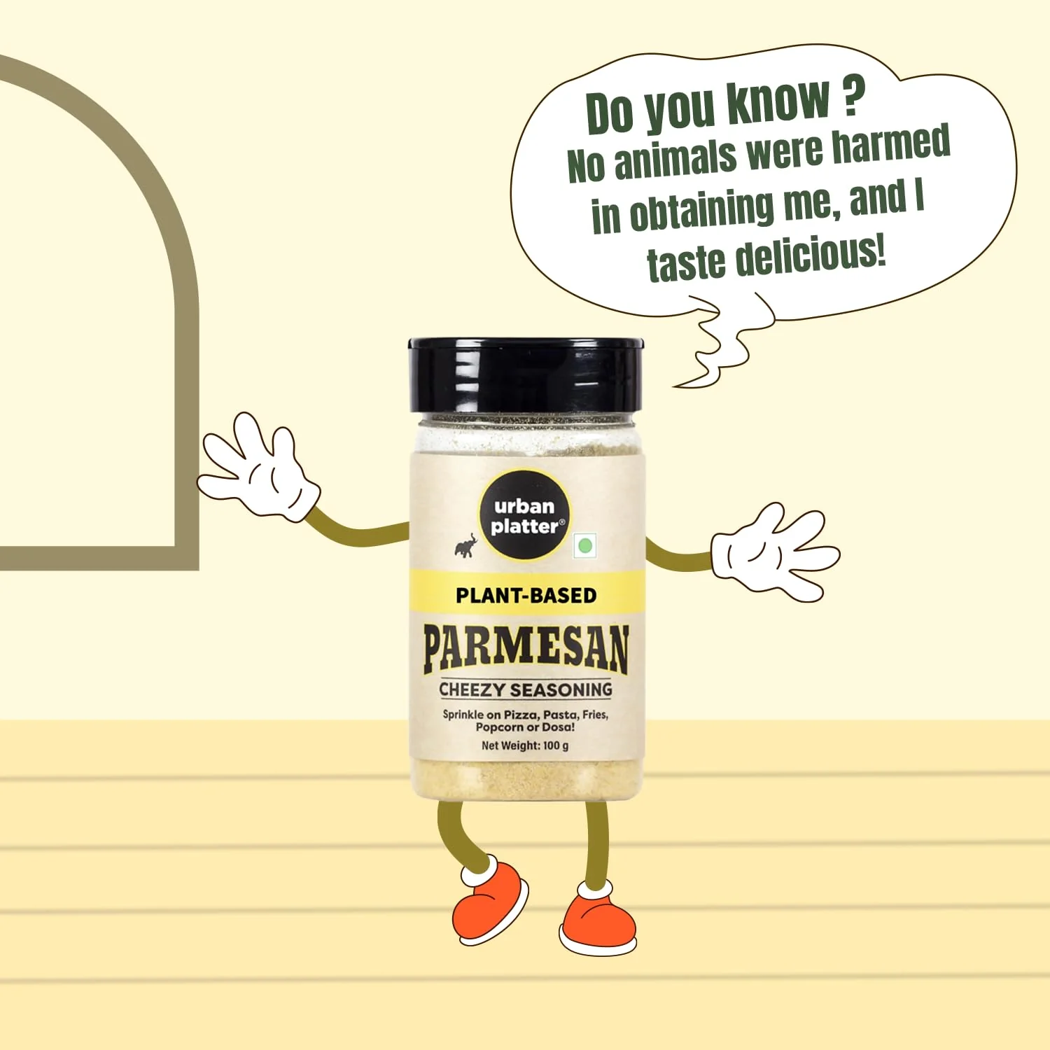 Parmesan Style Seasoning, 100g (Savoury Umami Sprinkle | Clean-Label | Ideal for Pasta, Salads, Snacks) - Image 5
