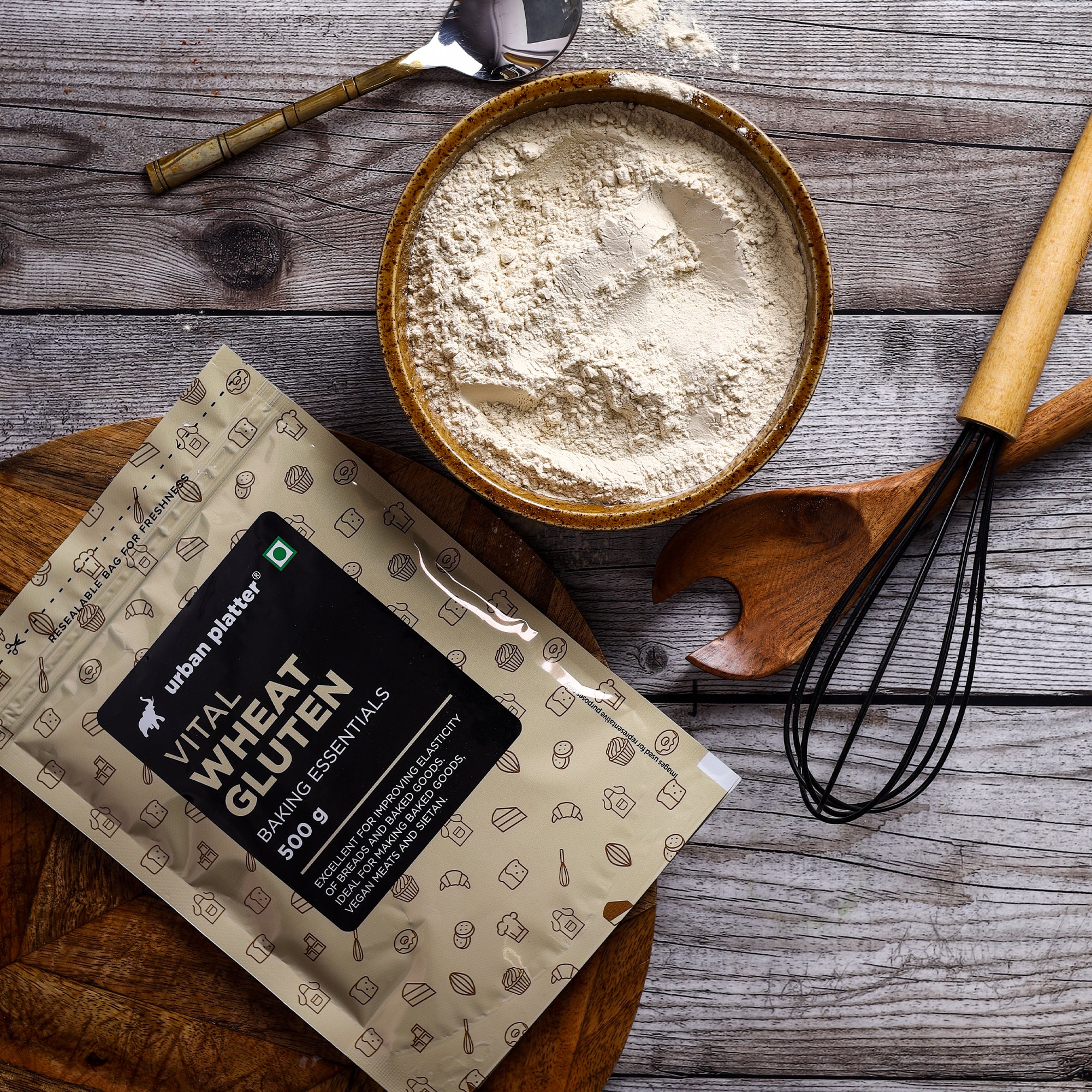 Vital Wheat Gluten, 500g (High-Protein Baking Essential, Key Ingredient for Seitan, Adds Elasticity & Structure, Ideal for Breads) - Image 7