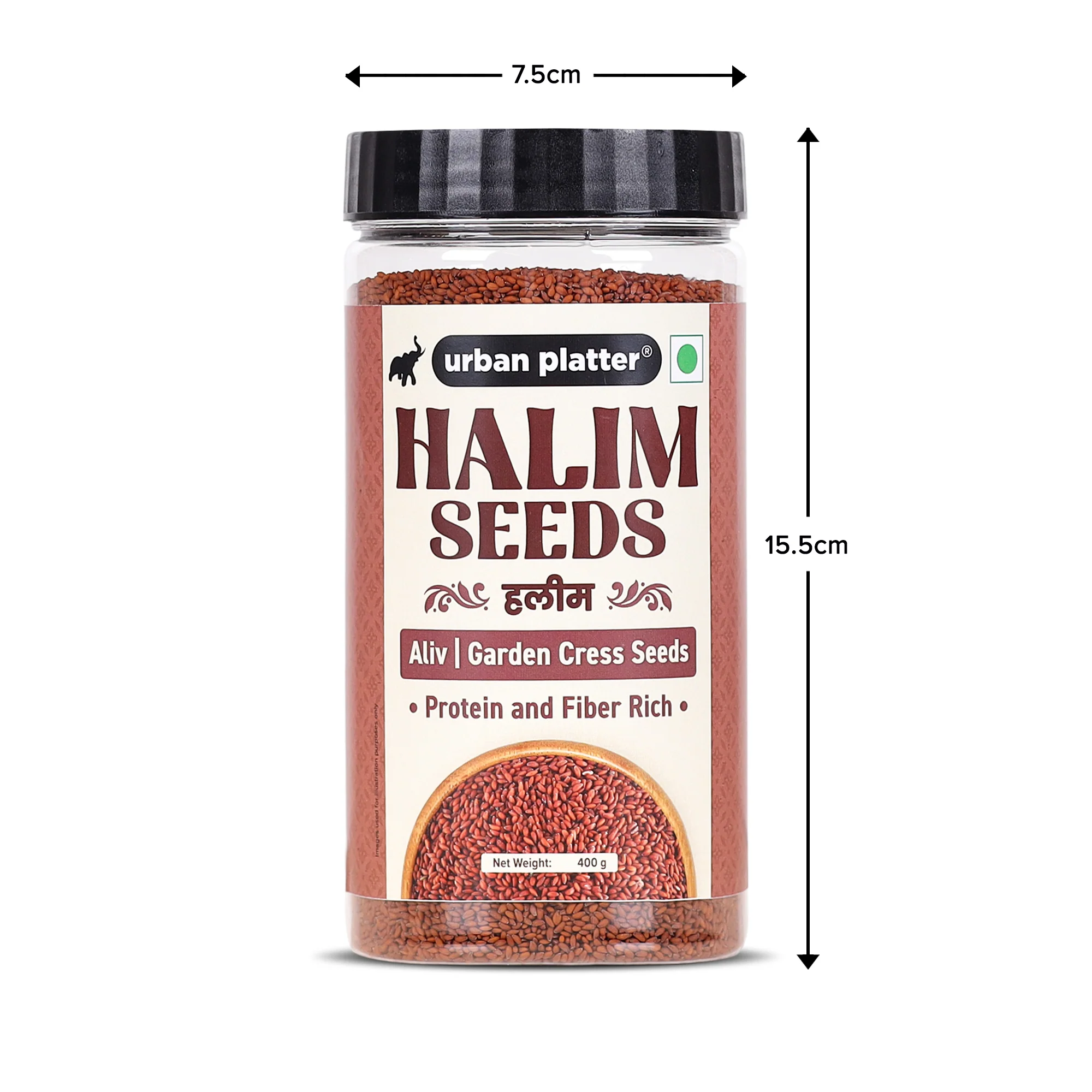 Halim Seeds, 400g (Garden Cress/ Aliv Seeds, Protein & Fiber Rich Superfood, Nutrient Dense Seeds for Laddoos, Halwa & Traditional Recipes) - Image 8