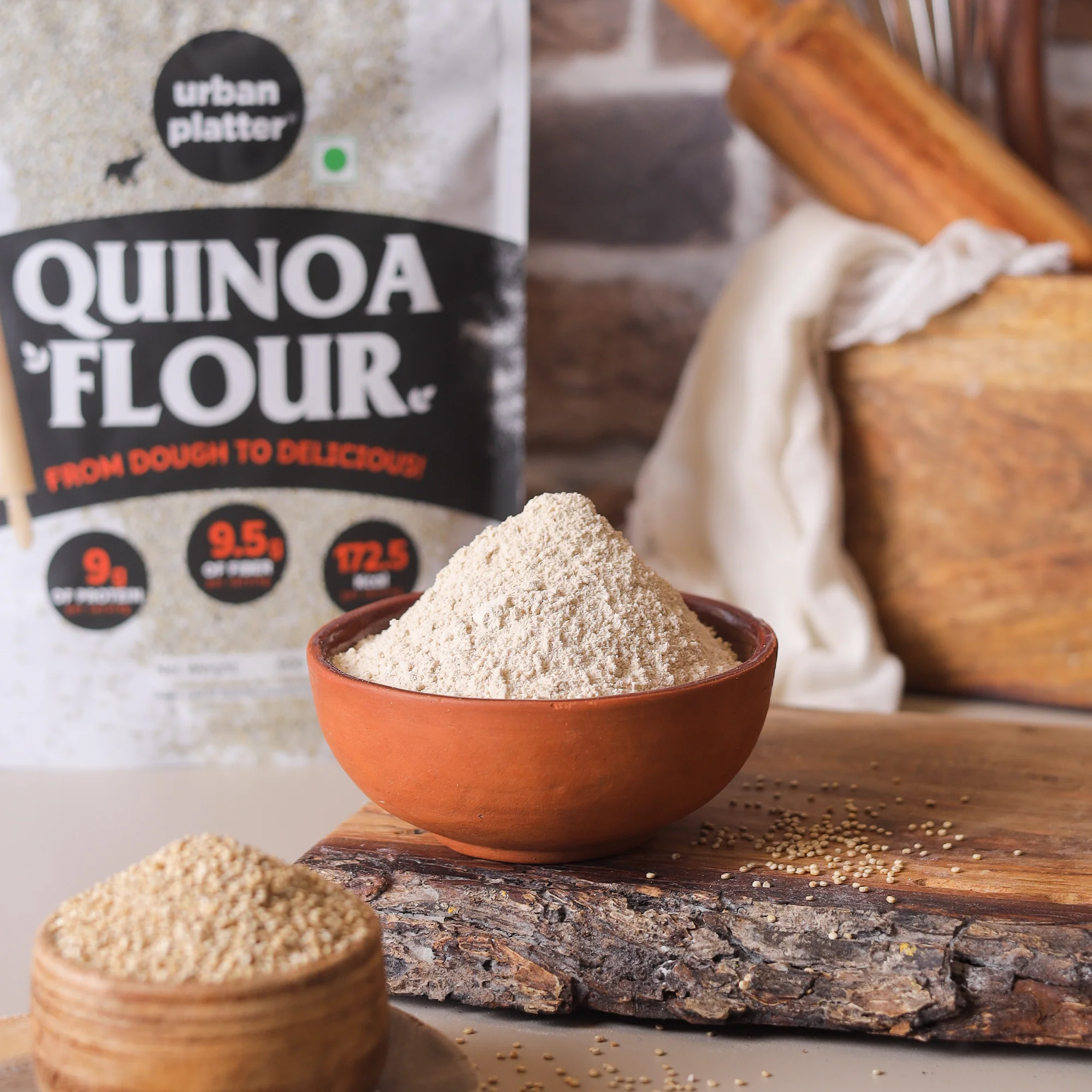 White Quinoa Flour, 500g (Naturally Gluten-free, High in Protein & Fibre, Ideal for Baking) - Image 3
