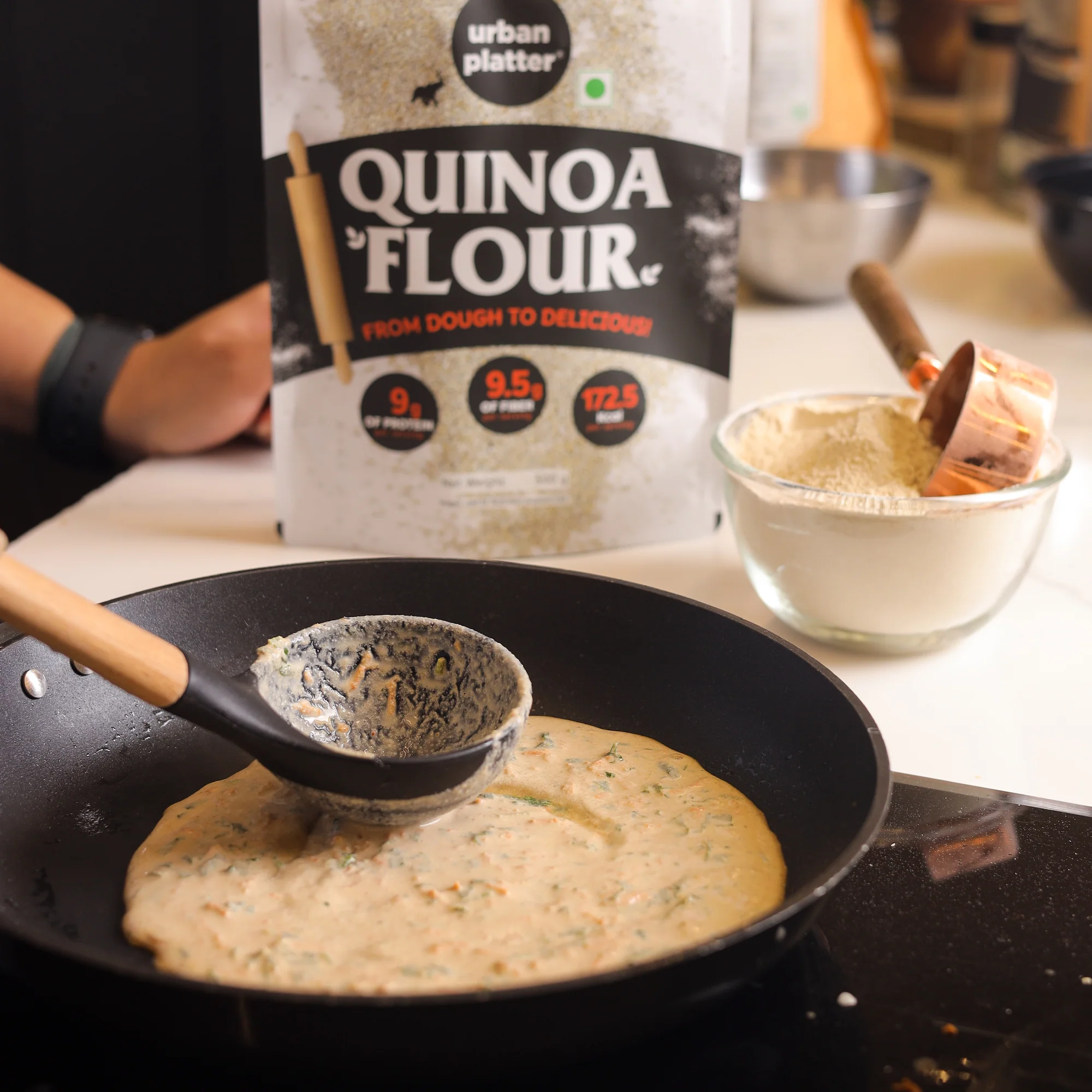 White Quinoa Flour, 500g (Naturally Gluten-free, High in Protein & Fibre, Ideal for Baking) - Image 4
