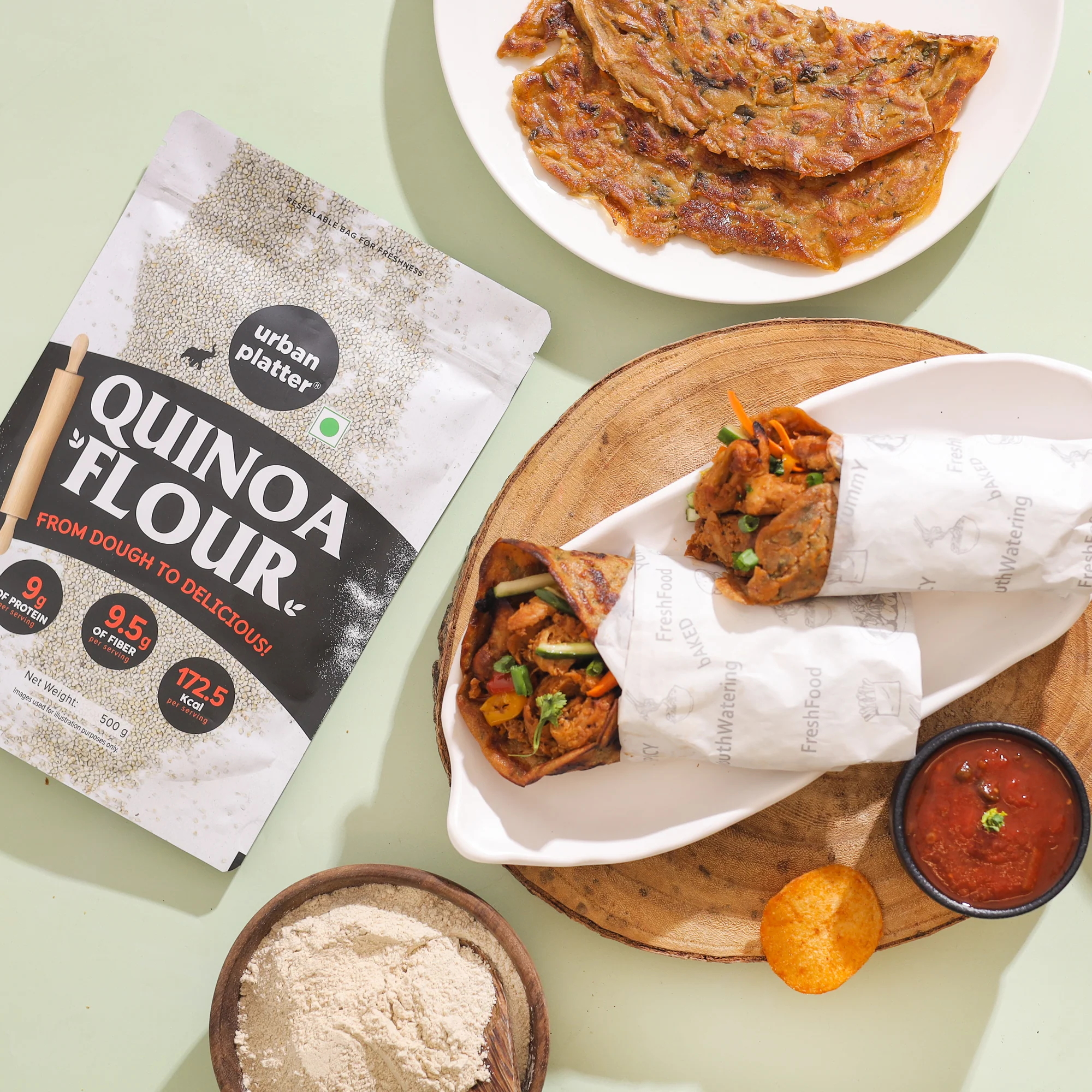 White Quinoa Flour, 500g (Naturally Gluten-free, High in Protein & Fibre, Ideal for Baking) - Image 5