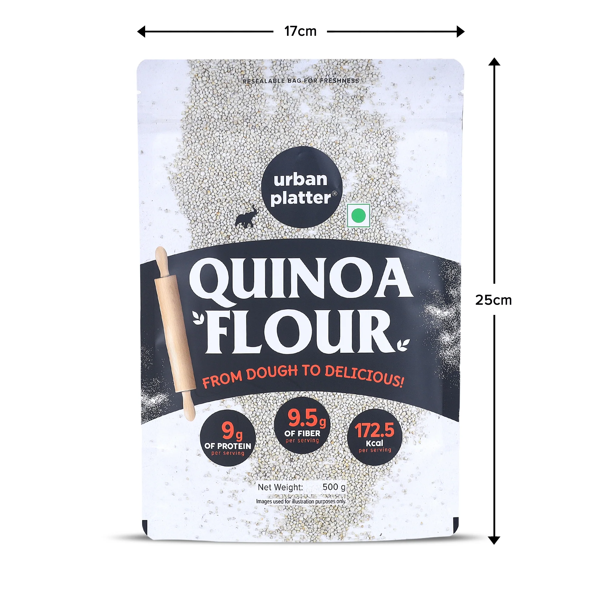 White Quinoa Flour, 500g (Naturally Gluten-free, High in Protein & Fibre, Ideal for Baking) - Image 7