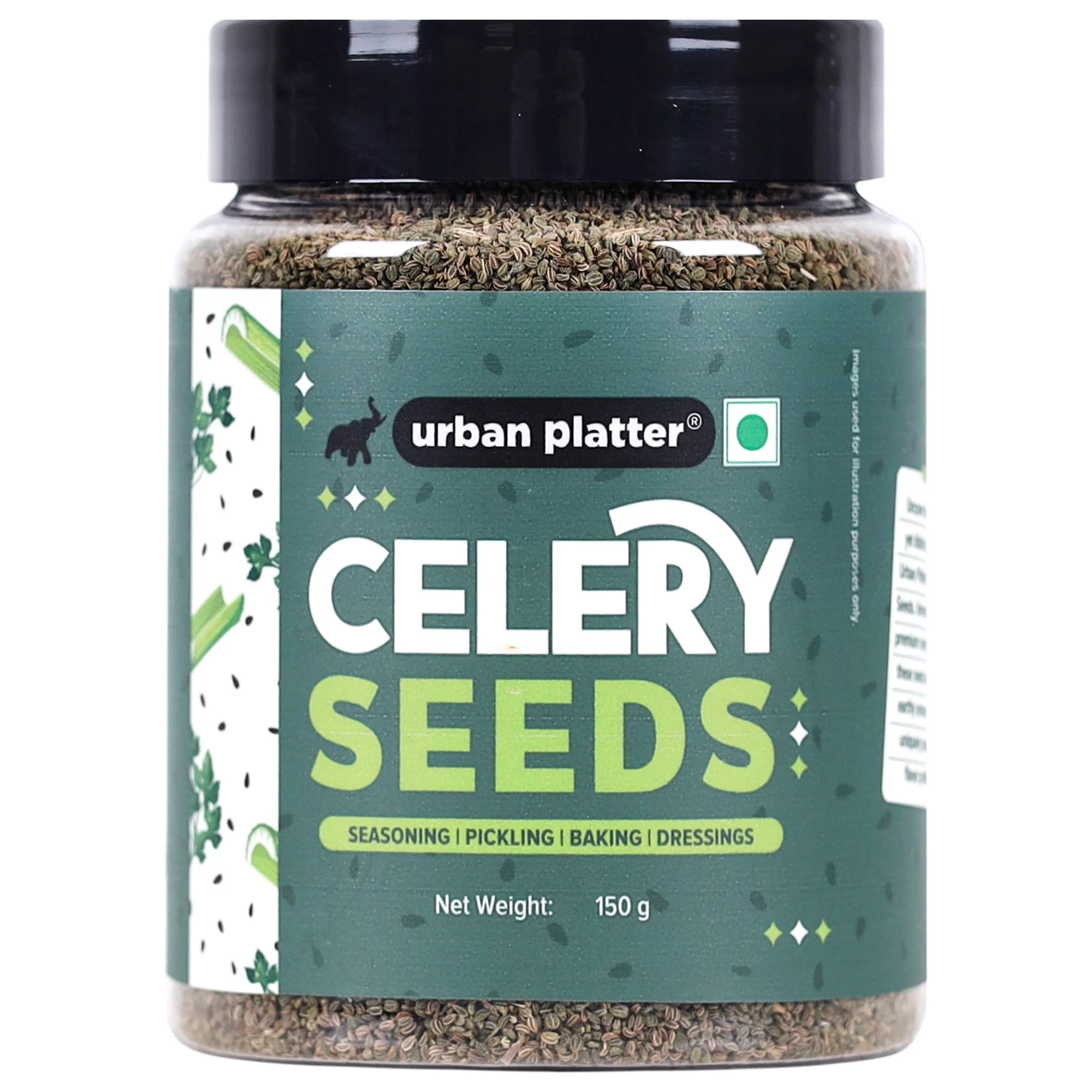 Whole Celery Seeds, 150g (Perfect for Seasonings, Spice Rubs and Herbal Teas)
