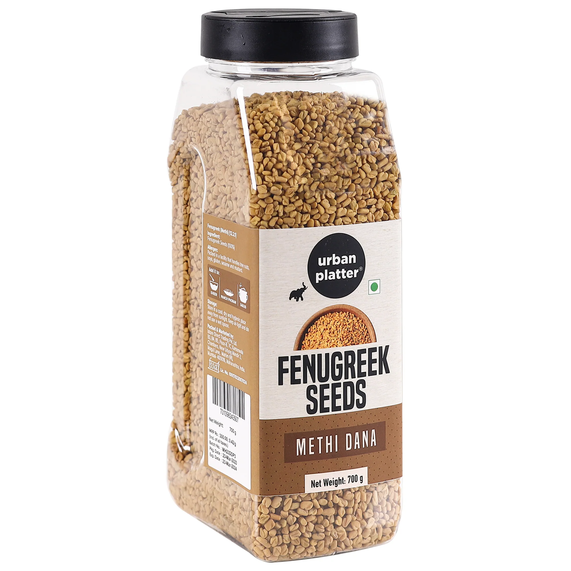 Whole Fenugreek Seeds, 700g (Methi Dana | Sprouting Microgreens | Traditional Indian Spice | For Curries, Pickles and Tempering) - Image 2