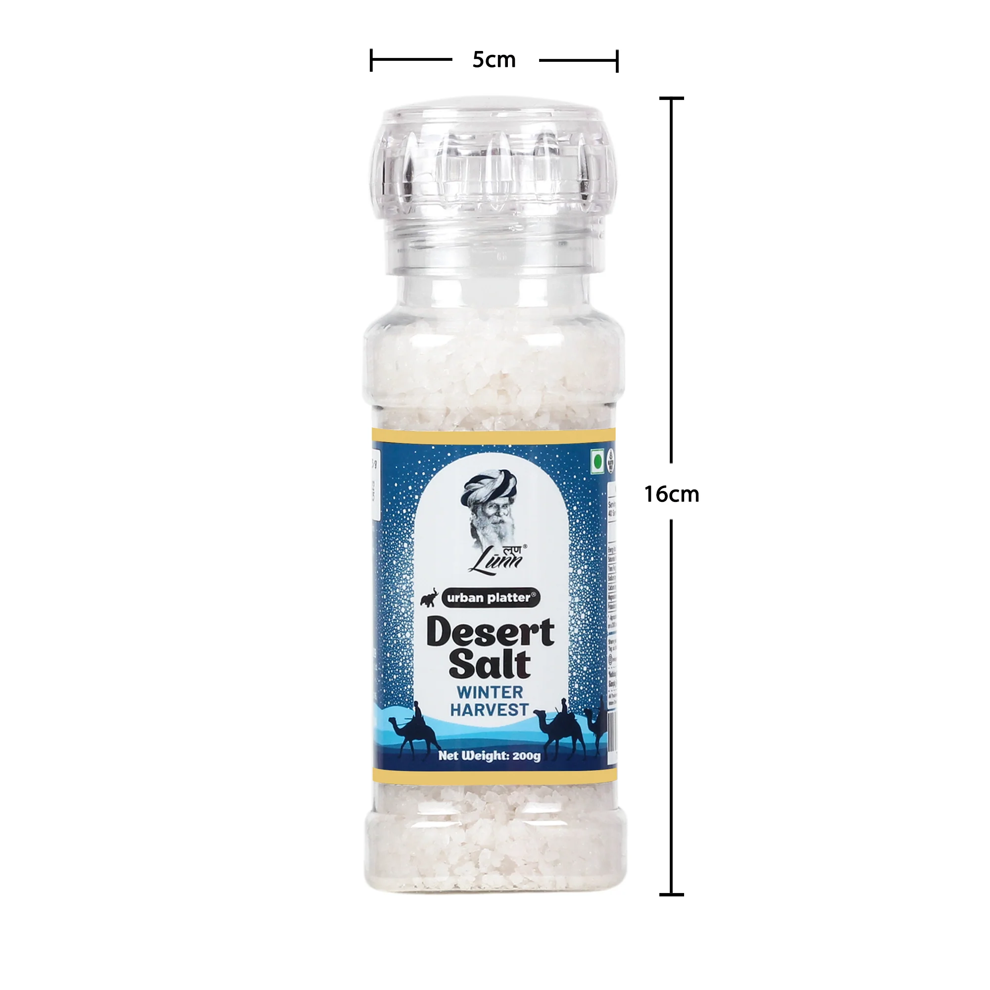 Winter Harvest Desert Salt Grinder, 200g (Powdered By Lunn | Winter Harvest | Sparkling White Crystals | Longer Dried Salt) - Image 7