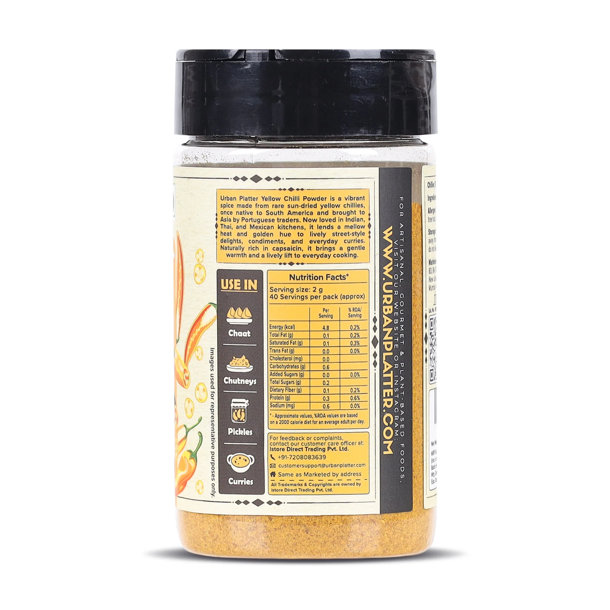 Yellow Chilli Powder, 80g (Mildly hot | Great for Chaats, Curries and Pickles) - Image 3