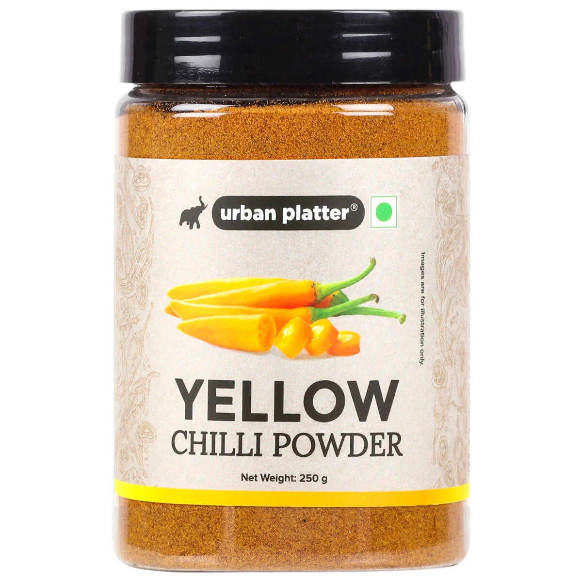 Yellow Chilli Powder, 250g (Mildly hot | Great for Chaats, Curries and Pickles)