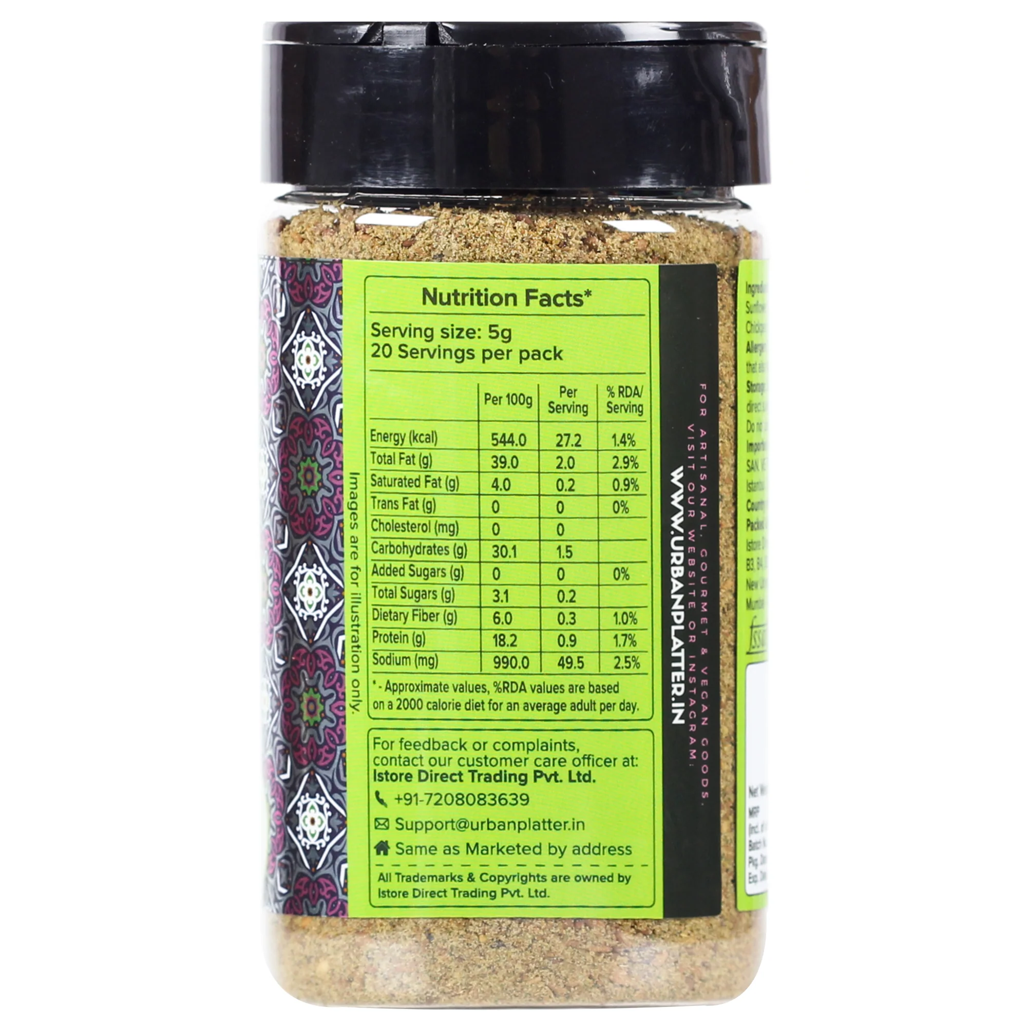 Zaatar Powder, 100g | Middle Eastern Spice Blend | Herby, Tangy and Nutty | Use as a dry rub or sprinkler - Image 3