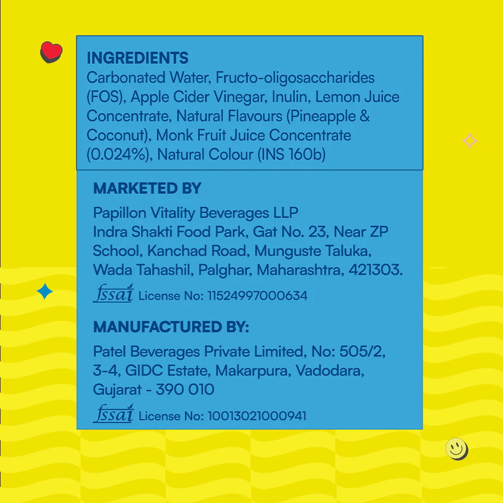 Hadō Variety Pack Crafted Soda, 250ml x 4 (10g Fibre, Zero Added Sugar) - Image 8